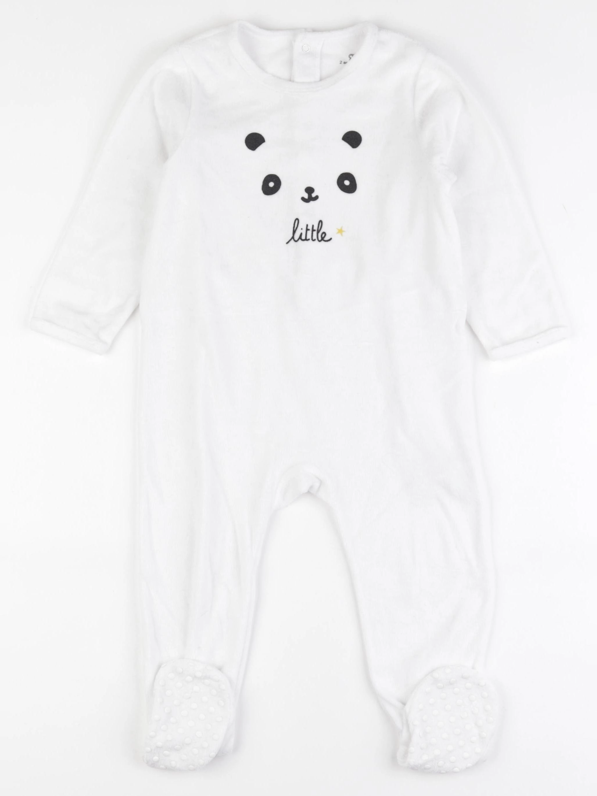 La Redoute - pyjama velours blanc - 2 ans