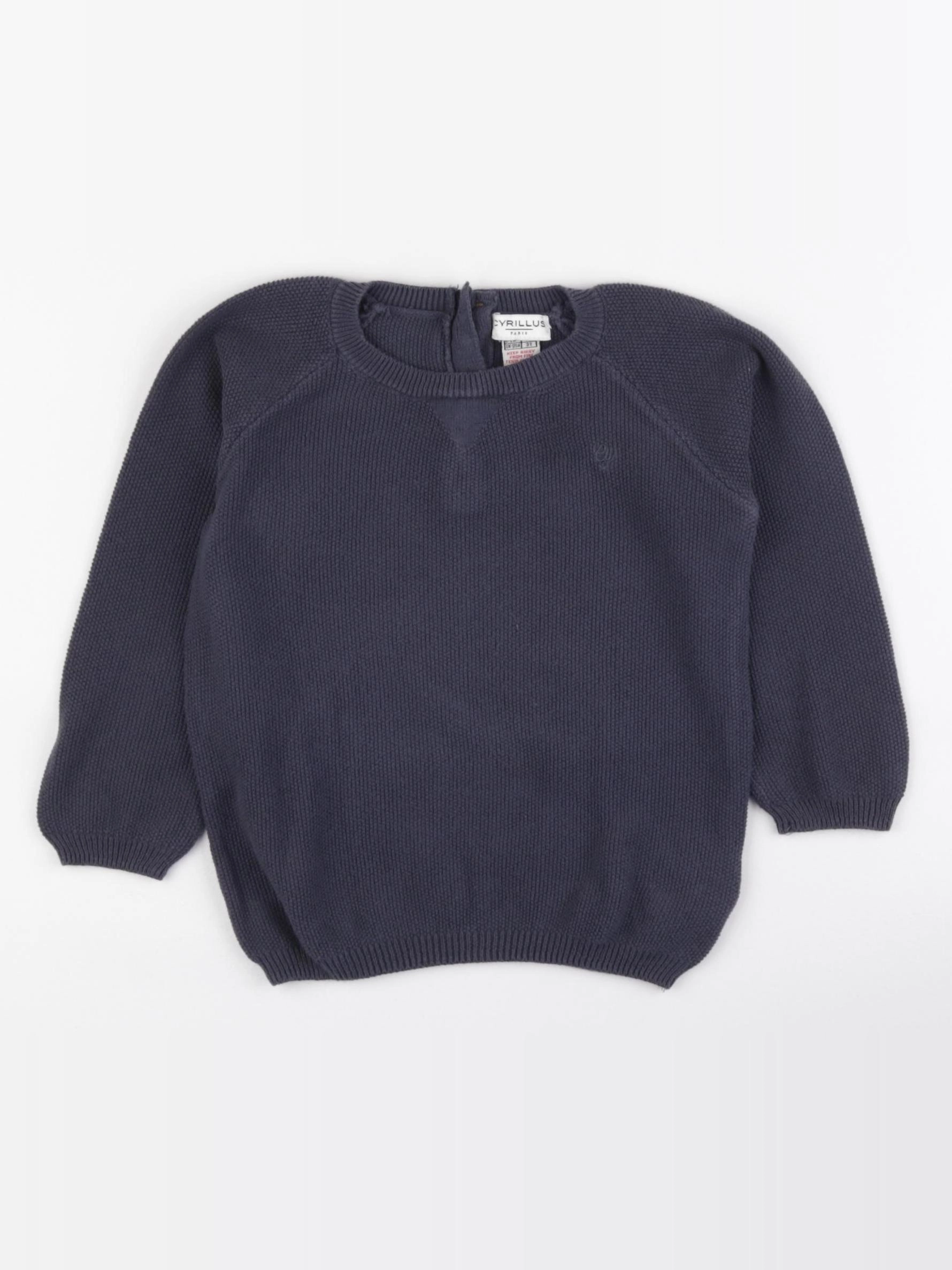 Cyrillus - pull bleu - 36 mois