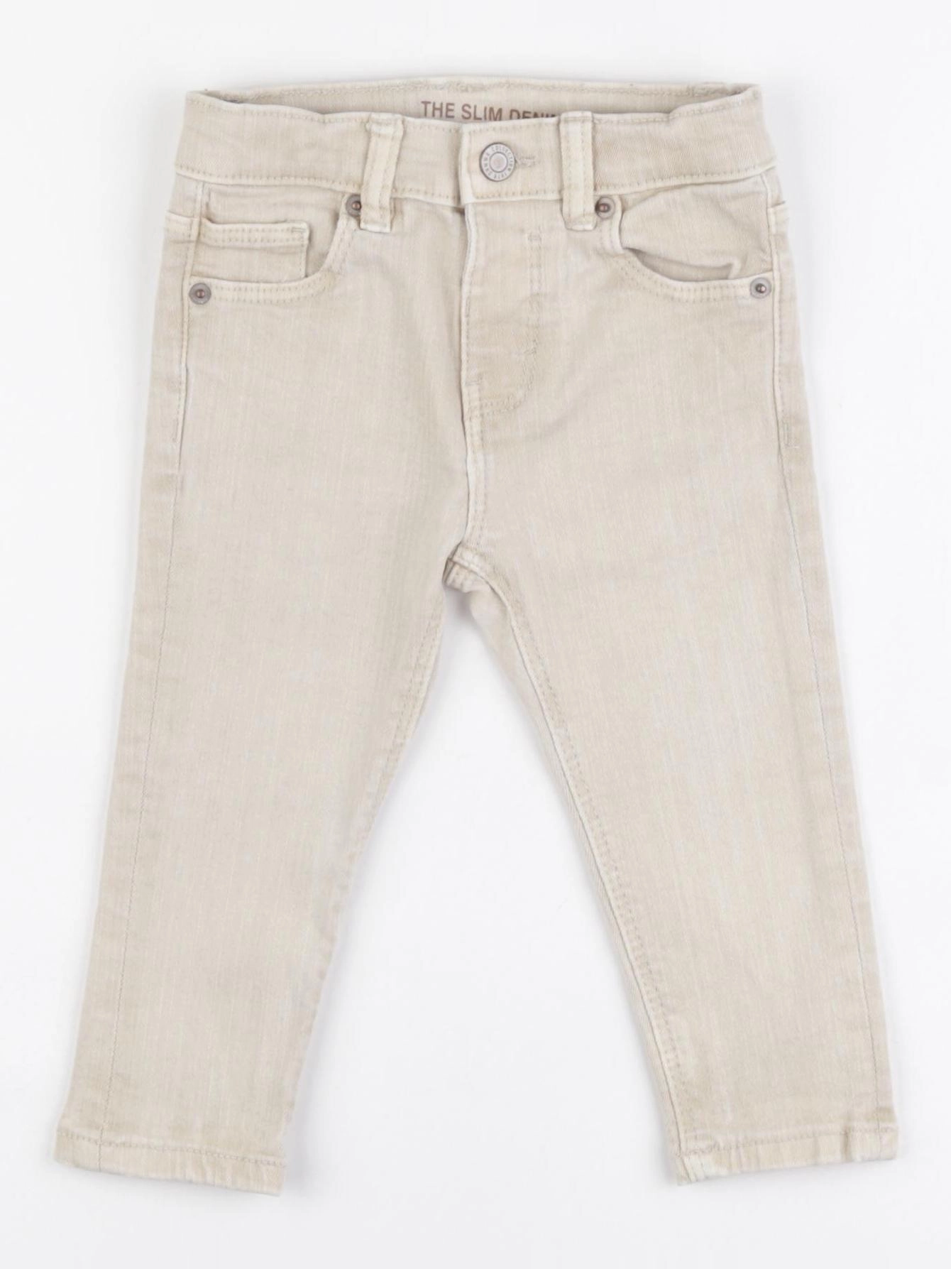 Zara - jean beige - 9/12 mois