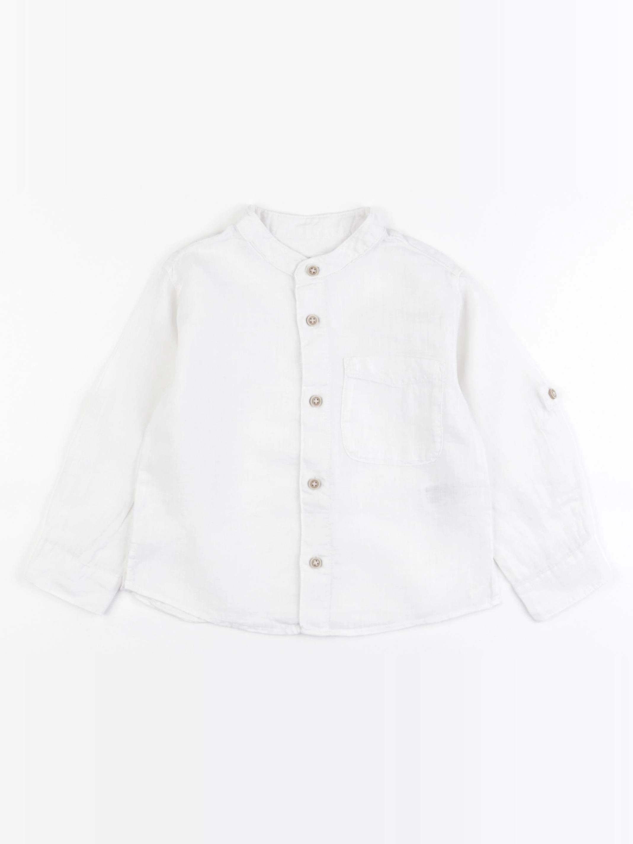 Zara - chemise blanc - 2 ans