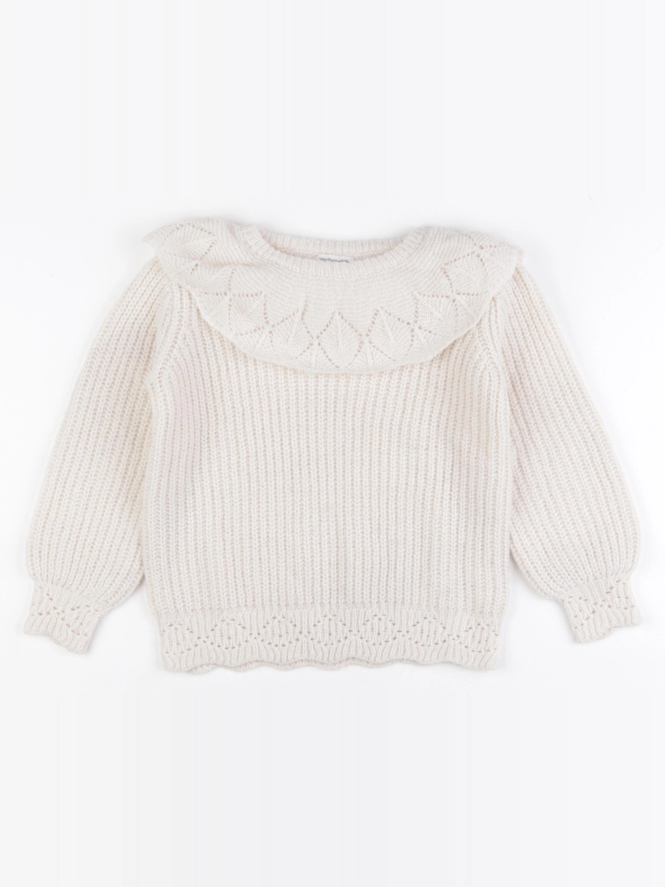 Vertbaudet - pull beige - 4 ans