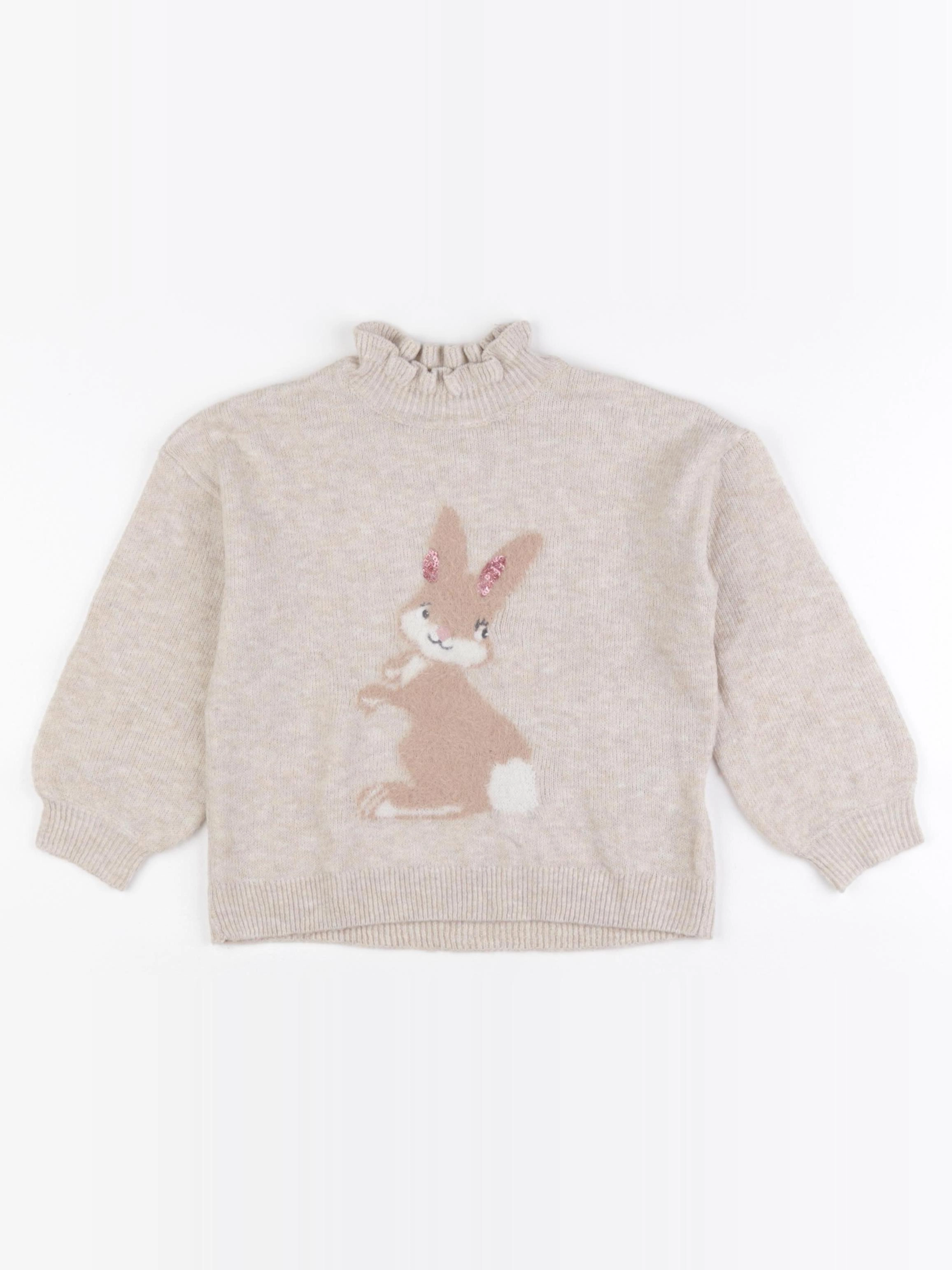 Vertbaudet - pull beige - 4 ans