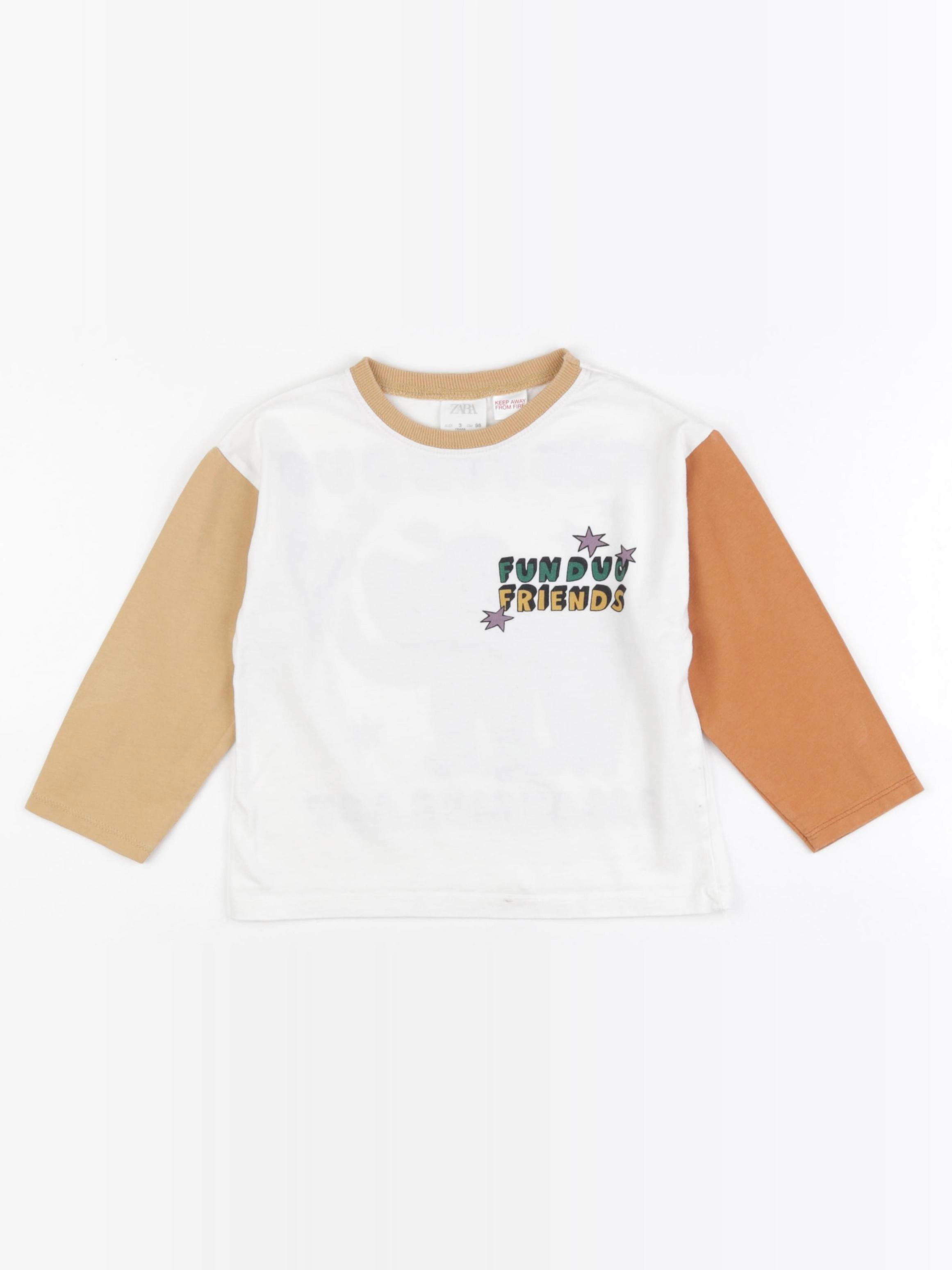 Zara - tee-shirt marron - 3 ans