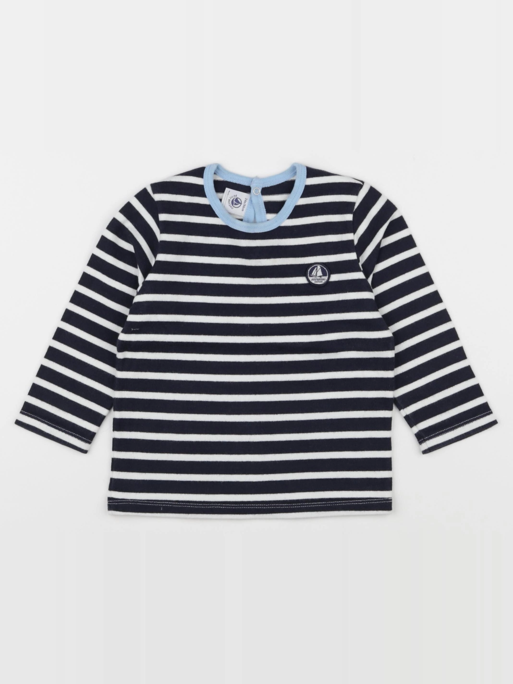 Petit Bateau - tee-shirt bleu - 24 mois