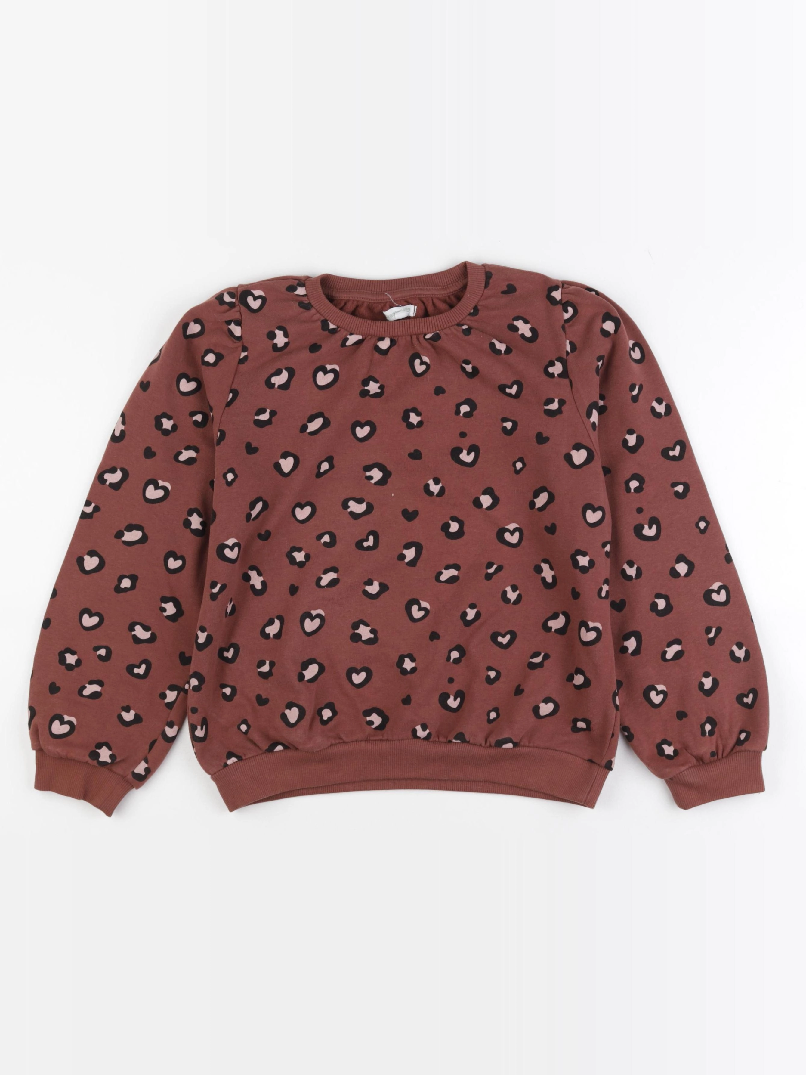 Vertbaudet - sweat marron - 10 ans