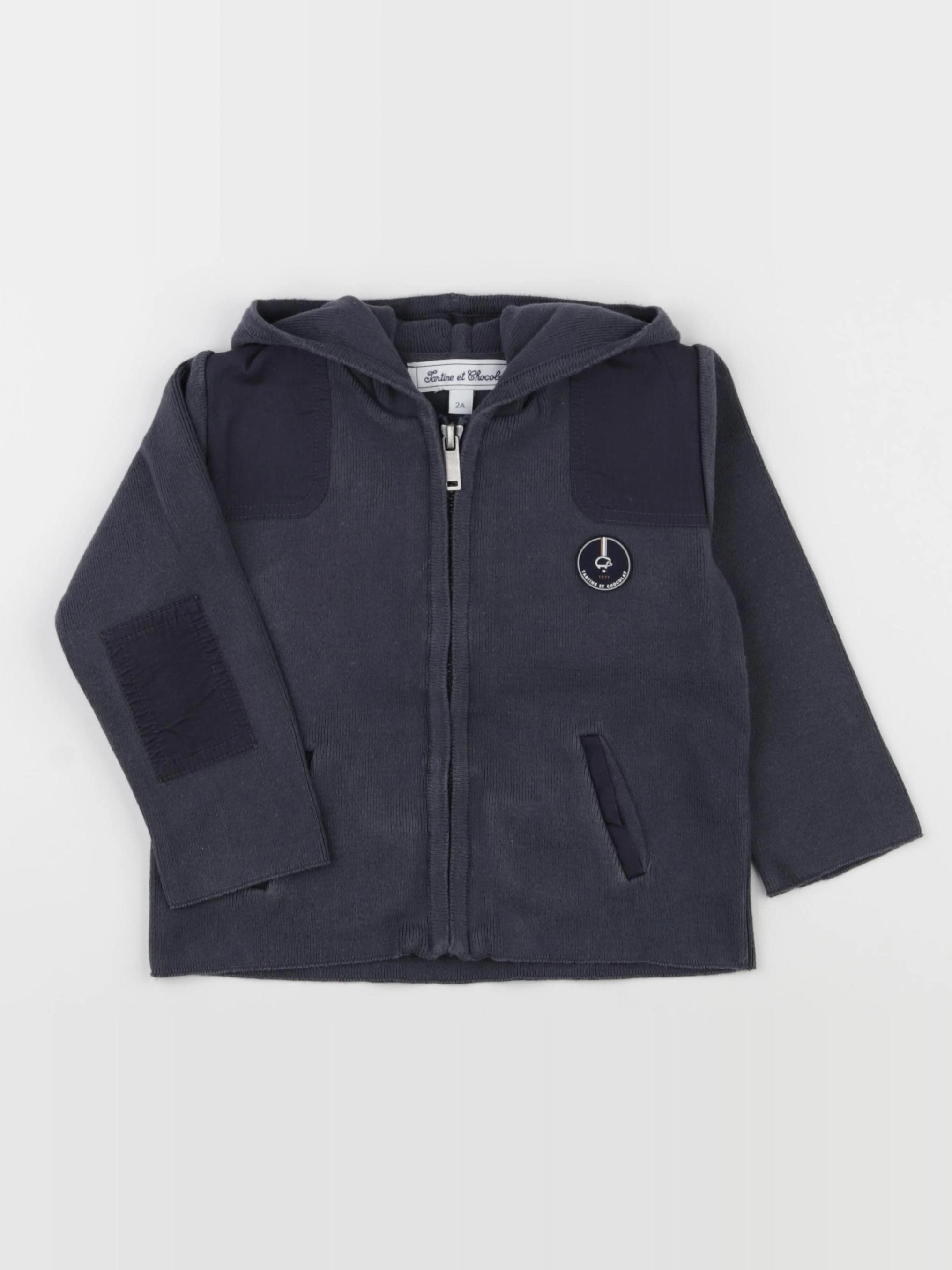 Tartine & Chocolat - gilet bleu - 2 ans