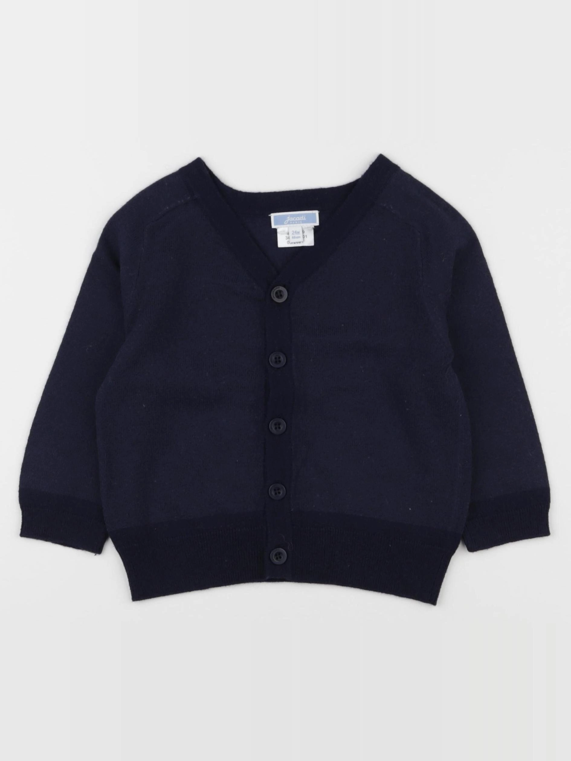 Jacadi - gilet bleu - 24 mois