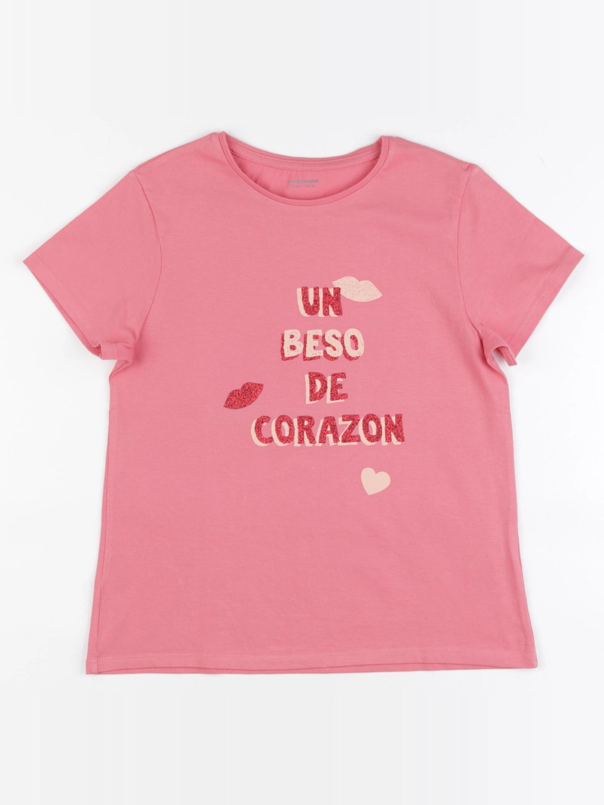 Vertbaudet - tee-shirt rose - 10 ans