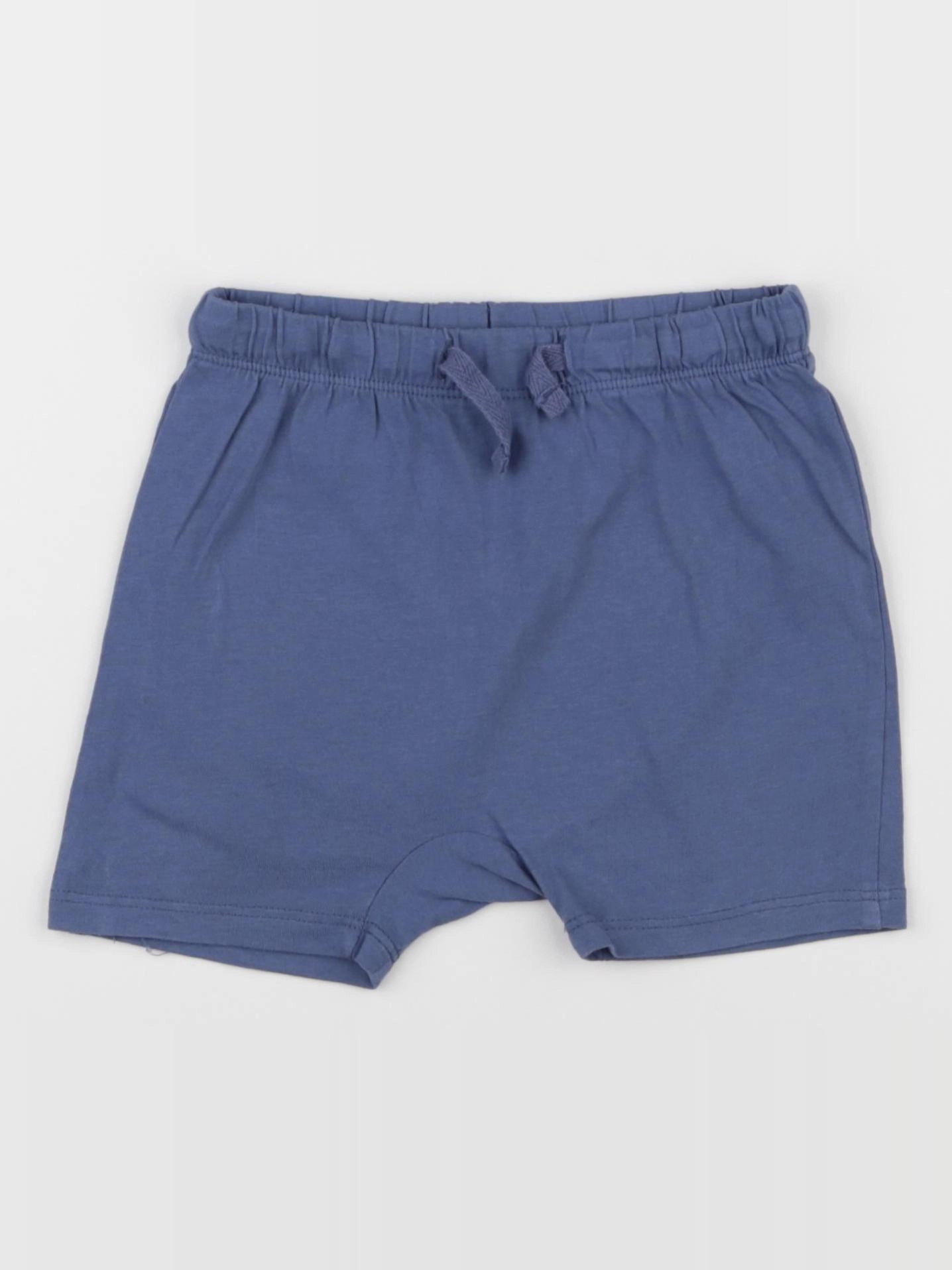 H&M - short bleu - 12/18 mois