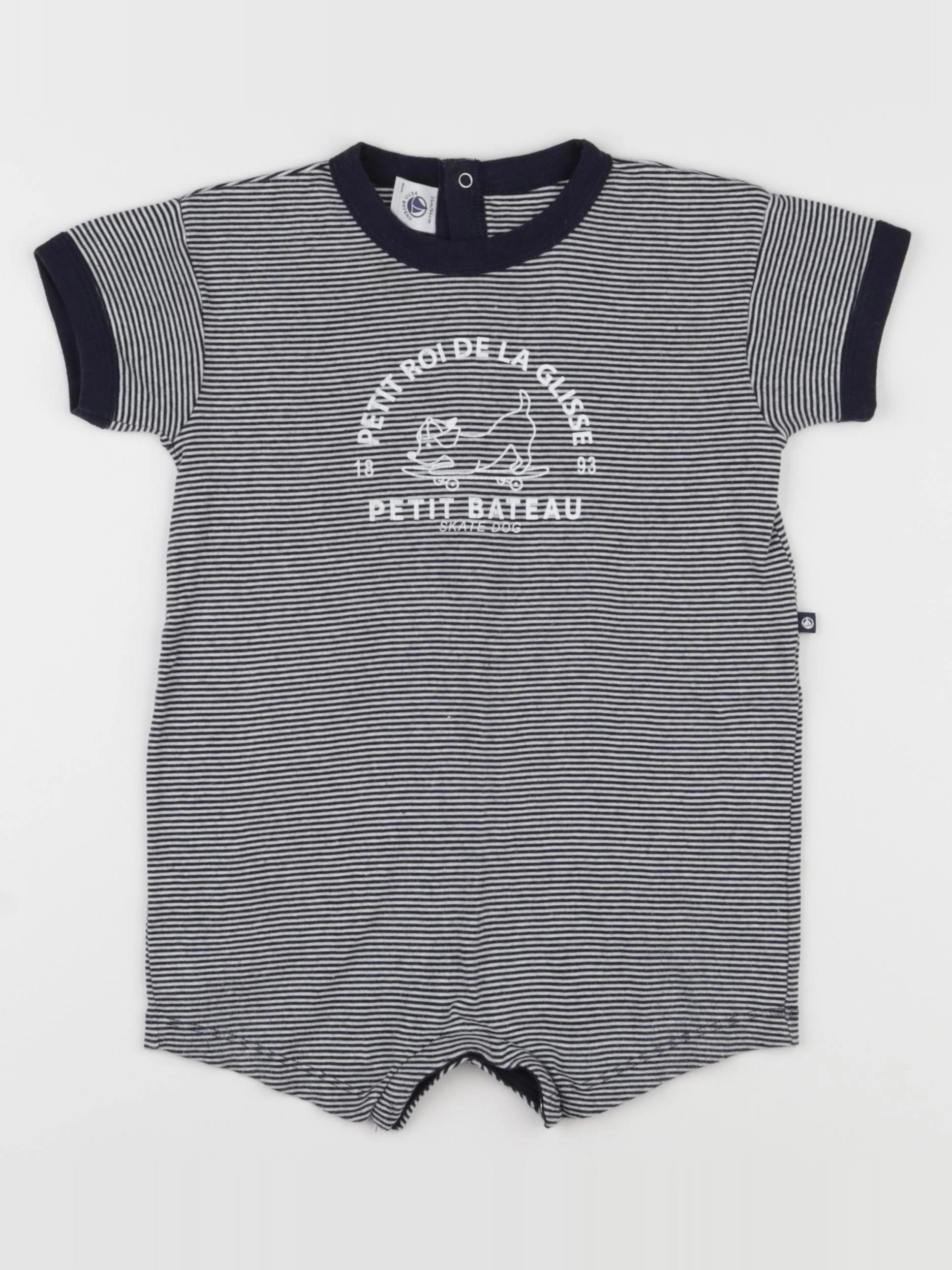 Petit Bateau - combinaison bleu - 24 mois