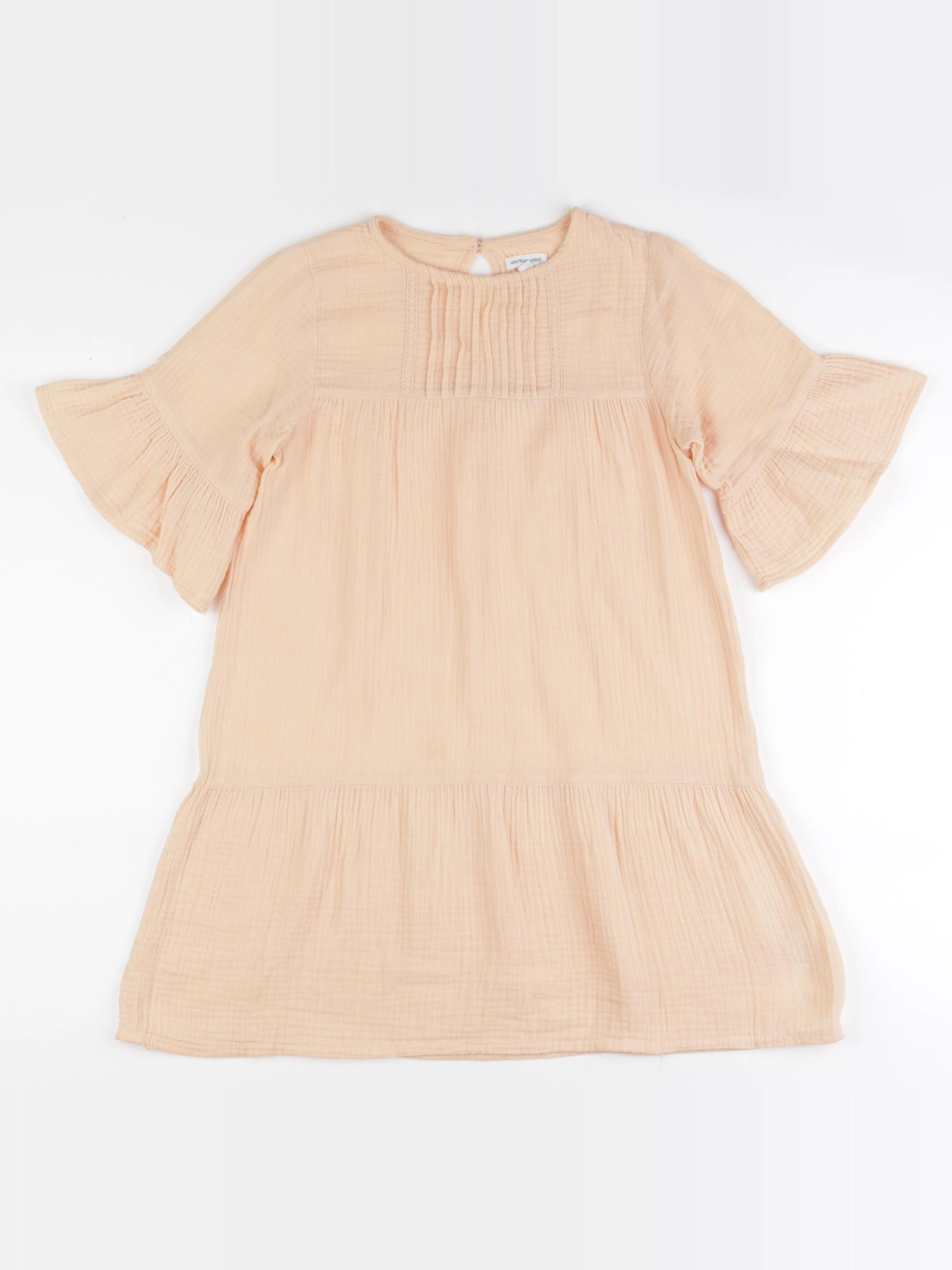 Vertbaudet - robe orange - 9 ans