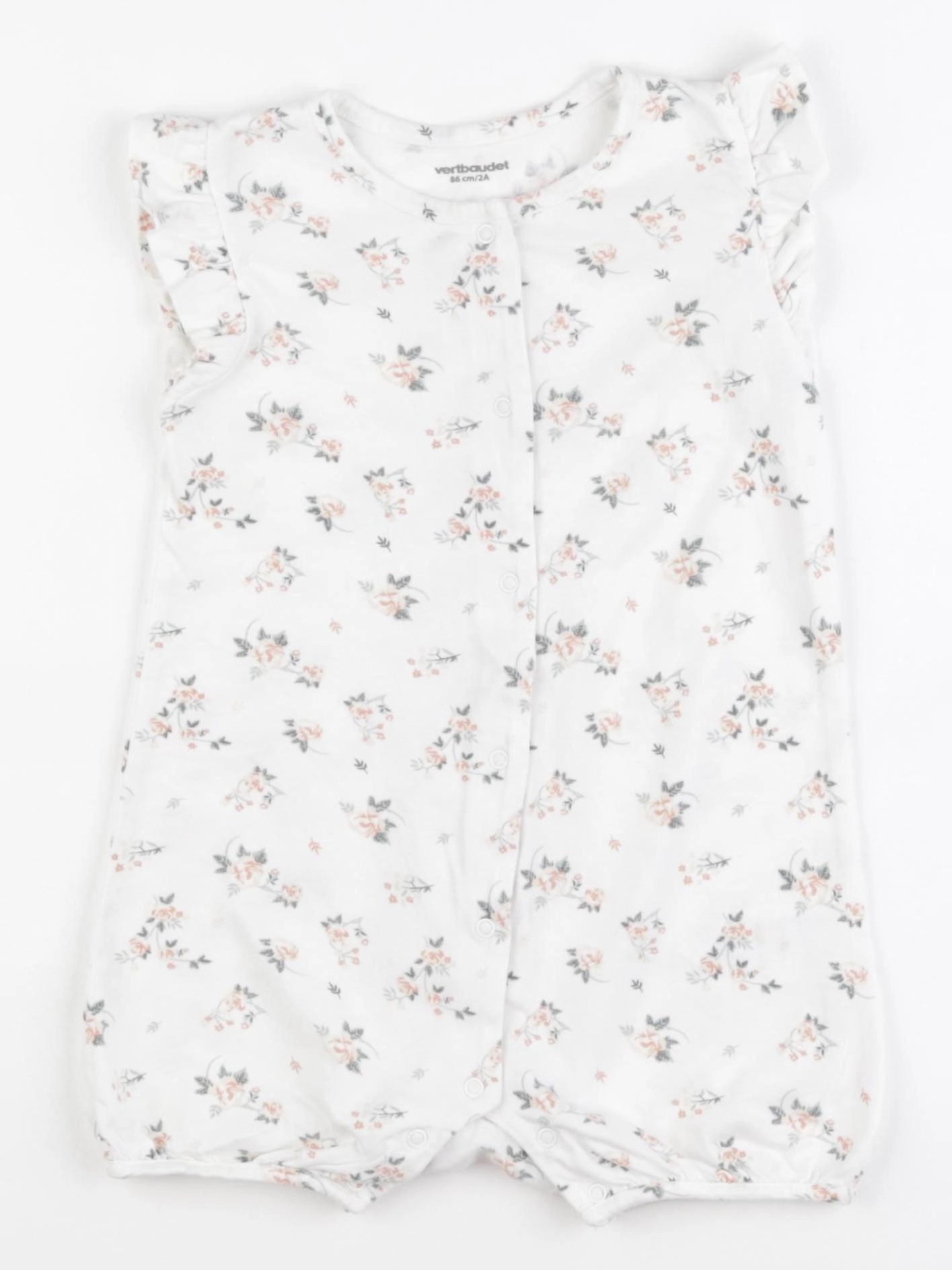 Vertbaudet - pyjama coton blanc - 2 ans