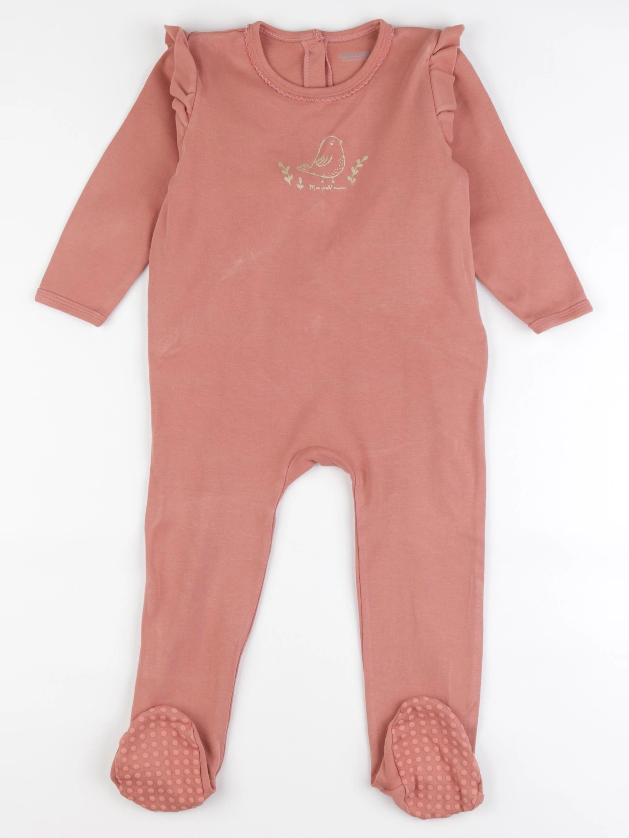 Vertbaudet - pyjama coton rose - 36 mois