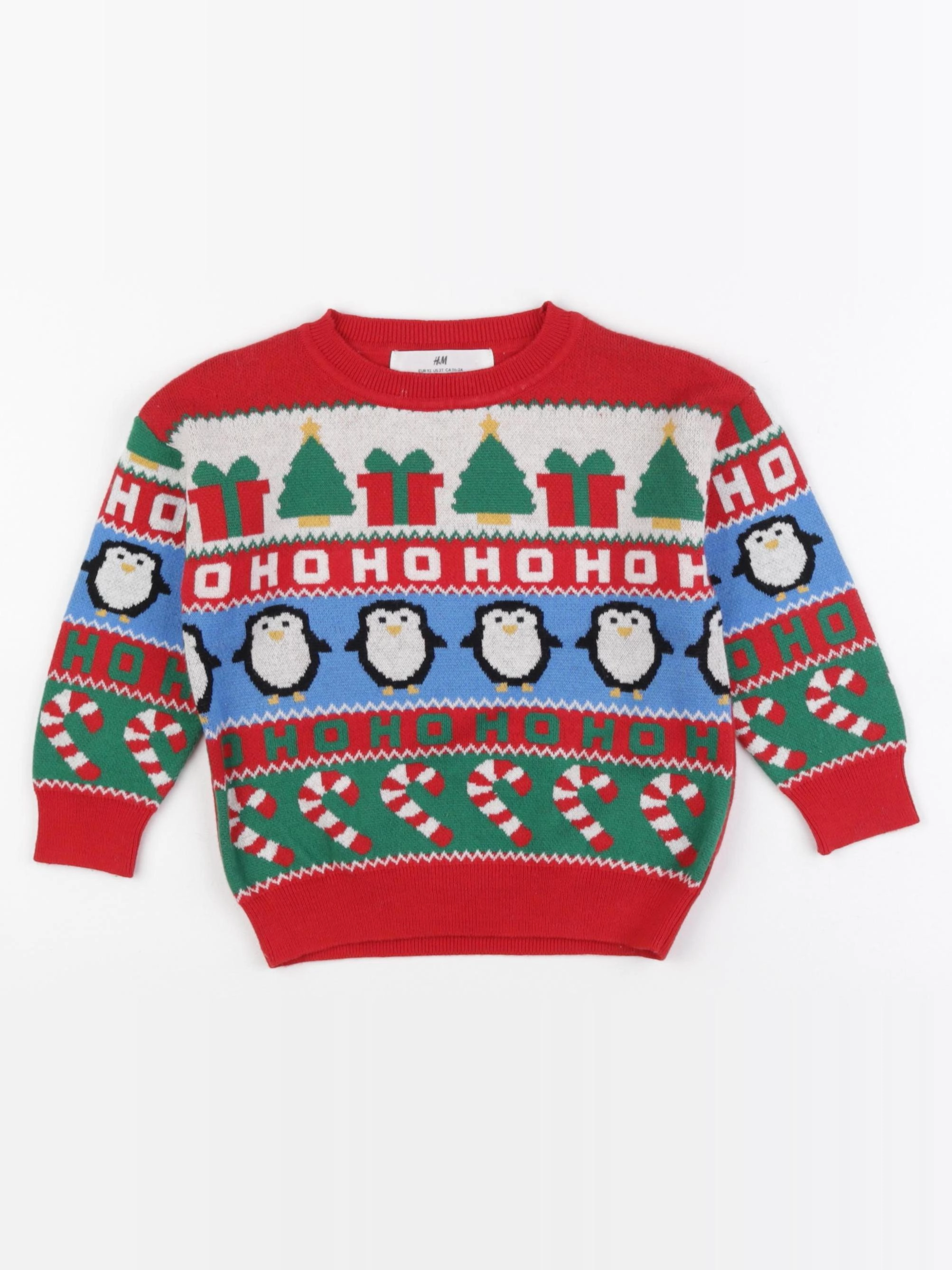 H&M - pull multicolore - 18/24 mois