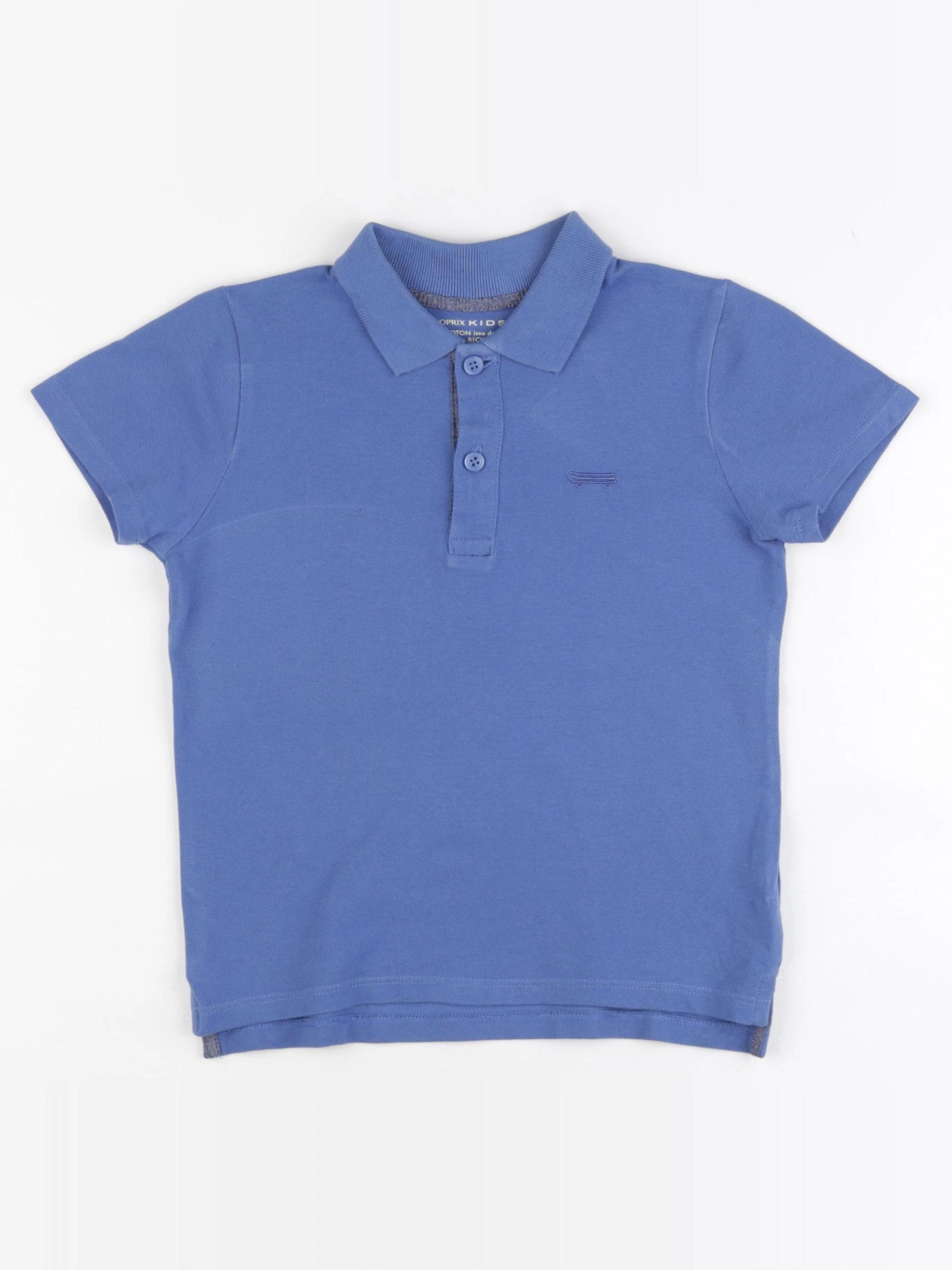 Monoprix - polo bleu - 5 ans