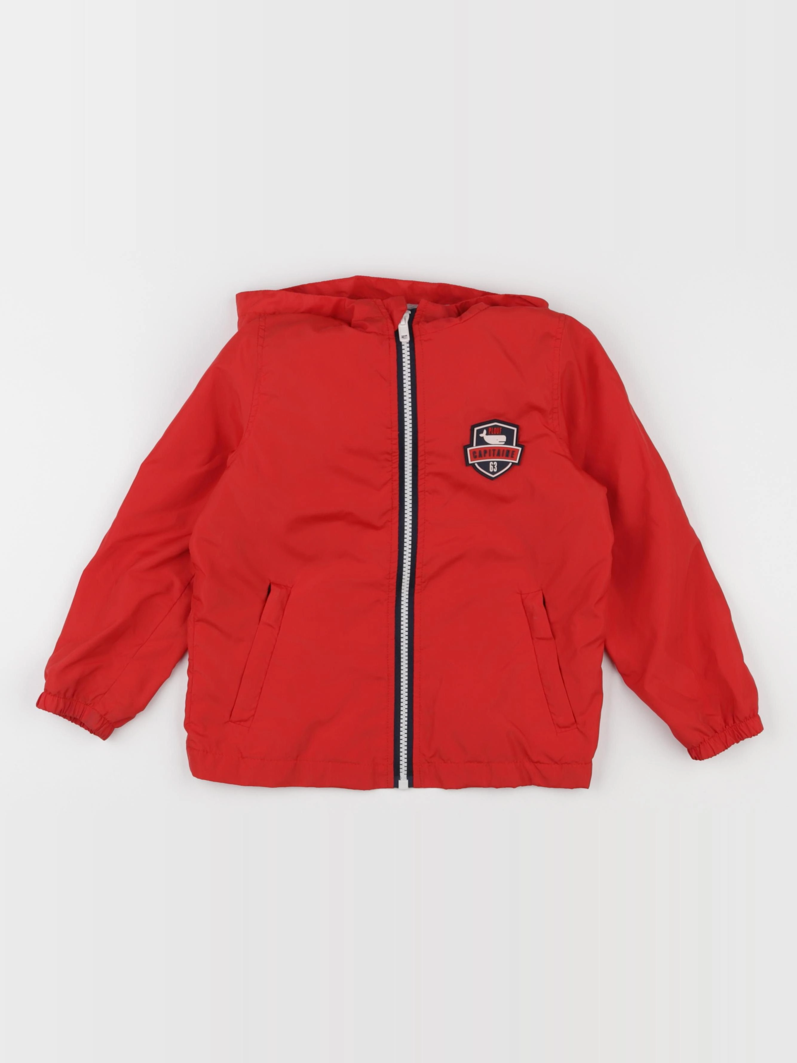 Vertbaudet - coupe-vent rouge - 4 ans