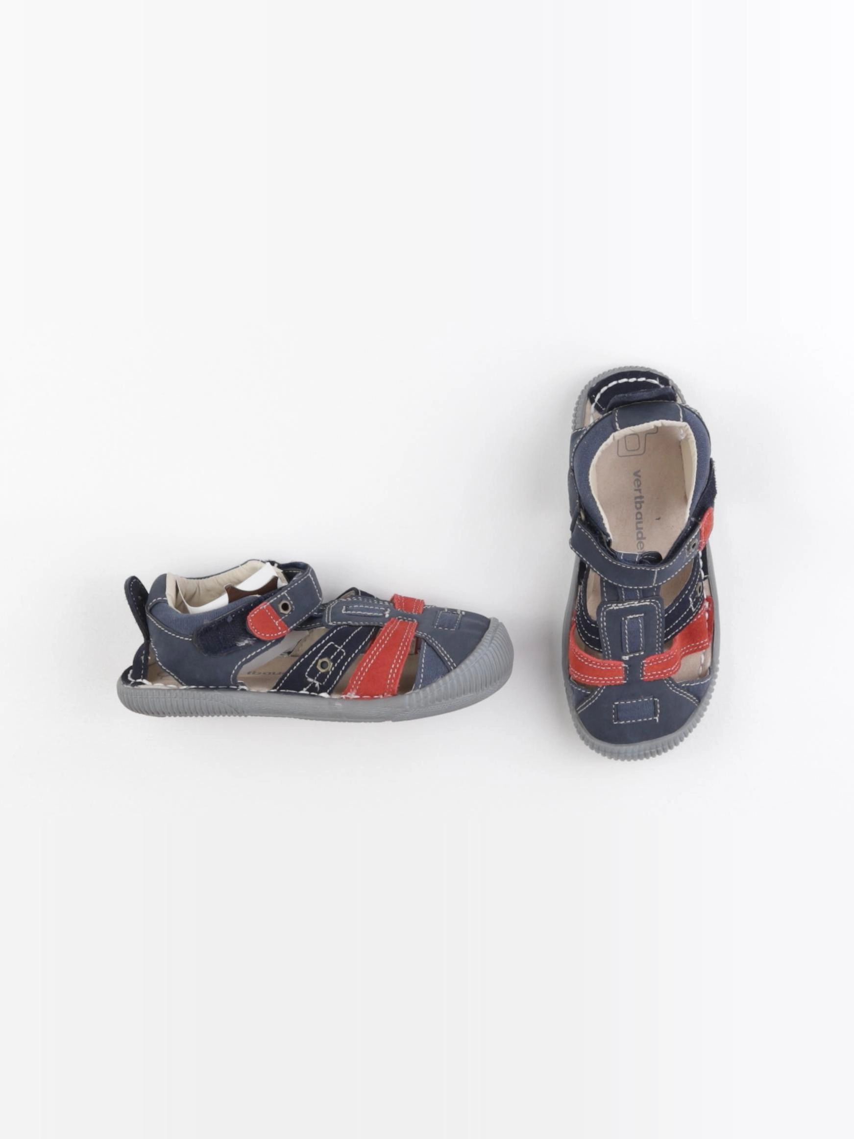 Vertbaudet - sandales bleu, rouge - pointure 31
