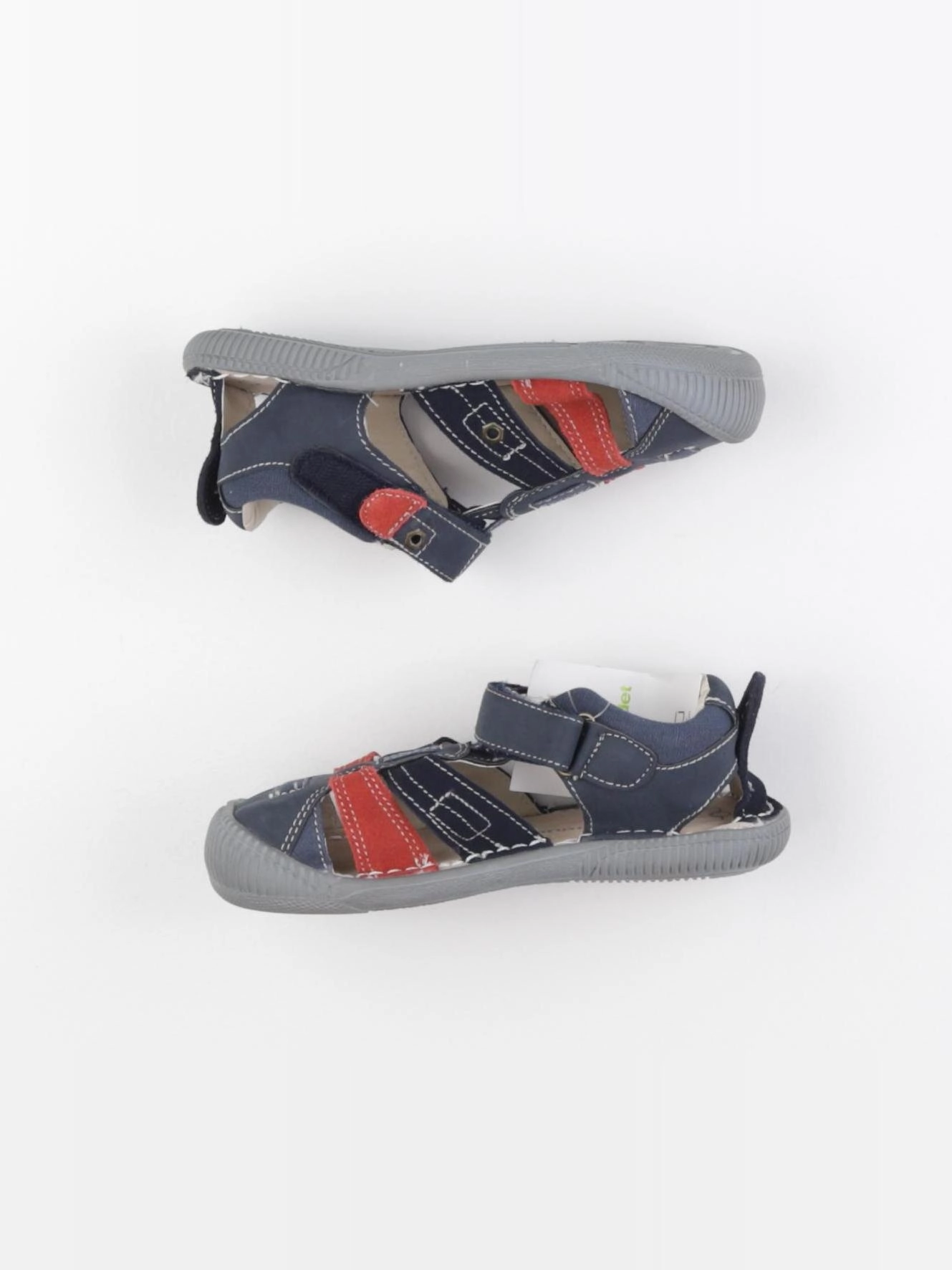 Vertbaudet - sandales bleu, rouge - pointure 31