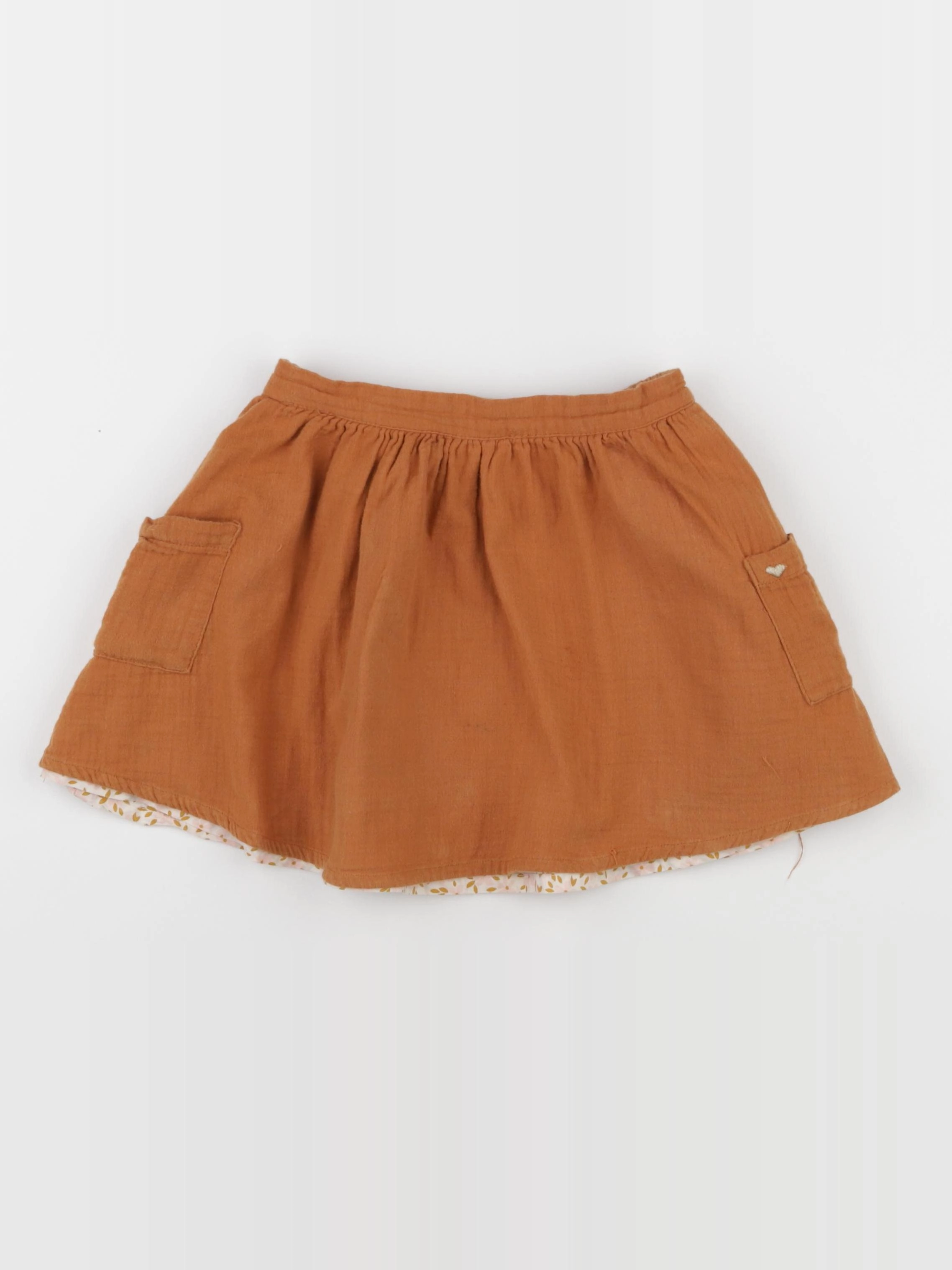 Vertbaudet - jupe marron - 7 ans