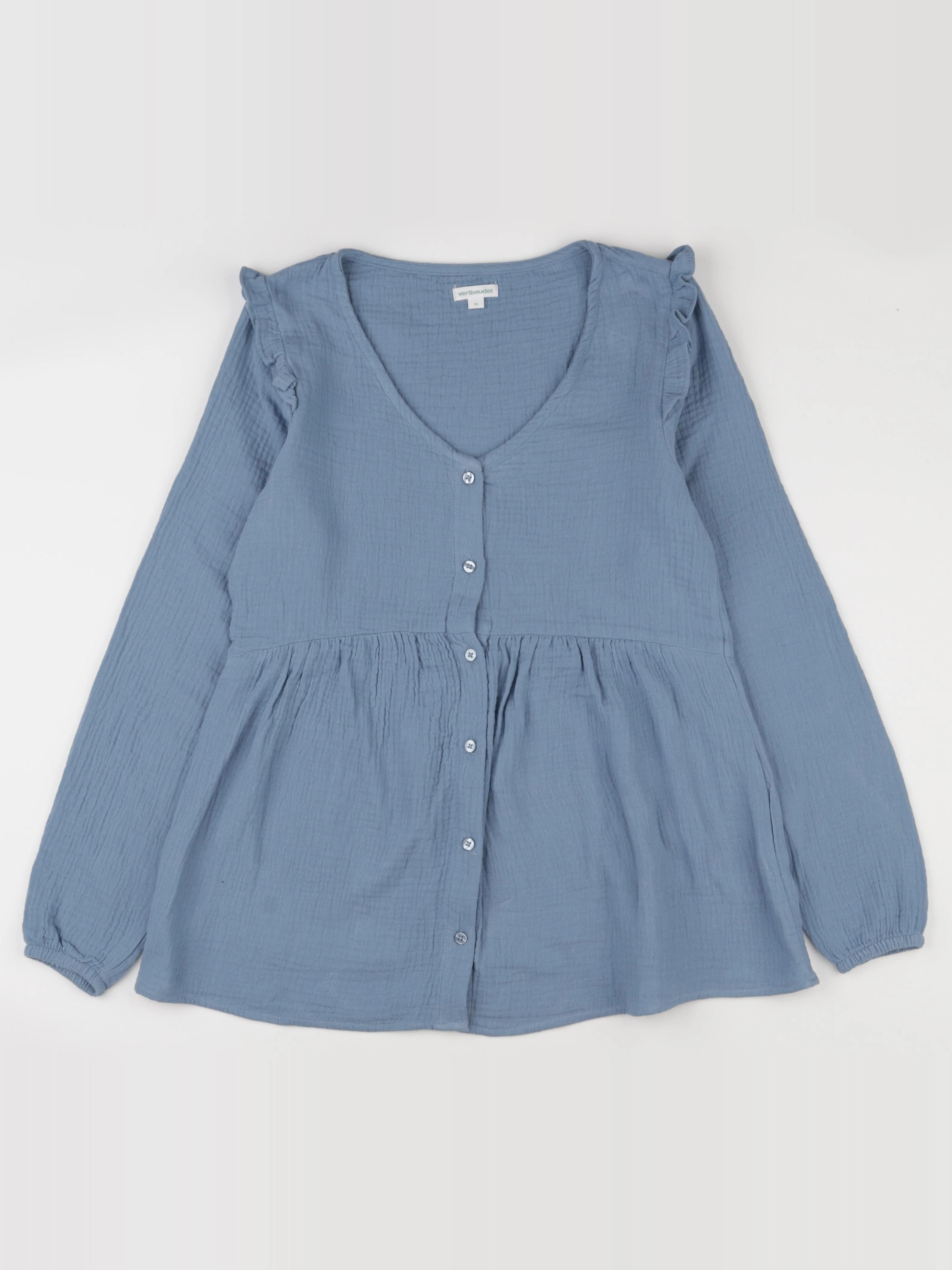 Vertbaudet - blouse grossesse bleu - 34