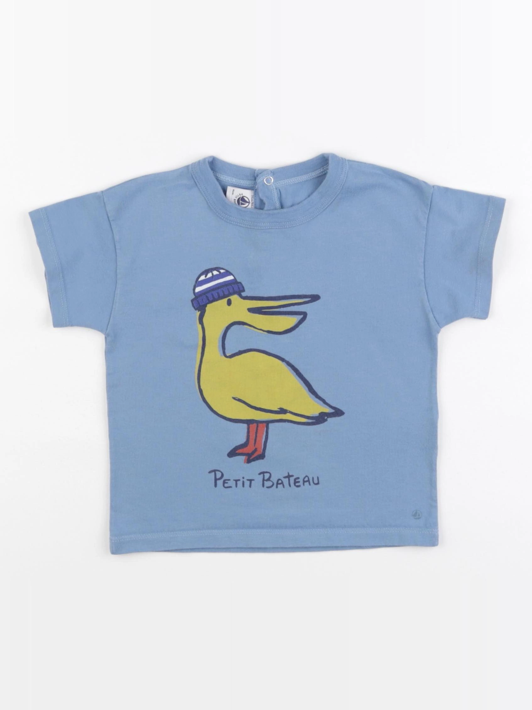 Petit Bateau - tee-shirt bleu - 24 mois
