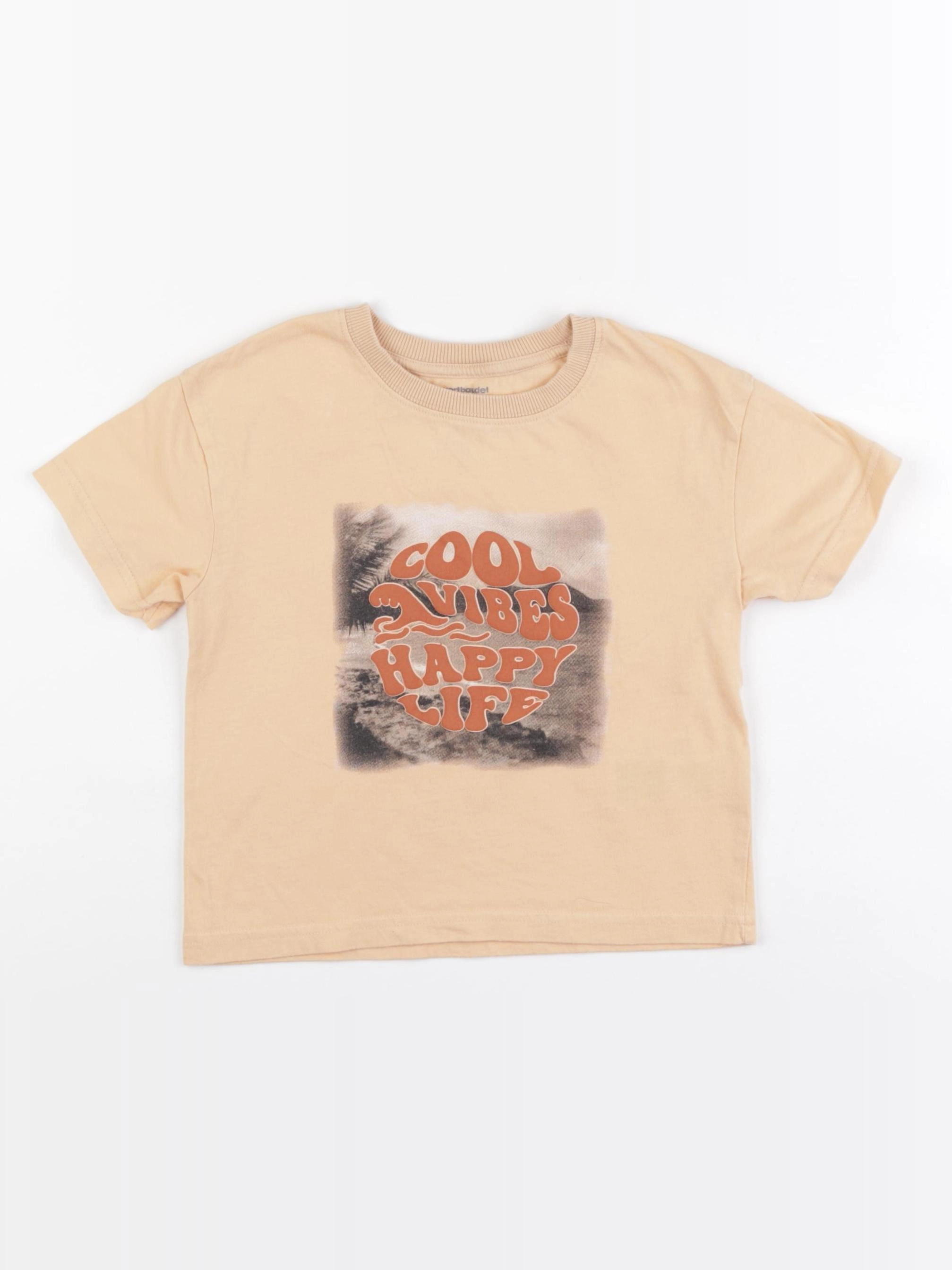 Vertbaudet - tee-shirt orange - 4 ans