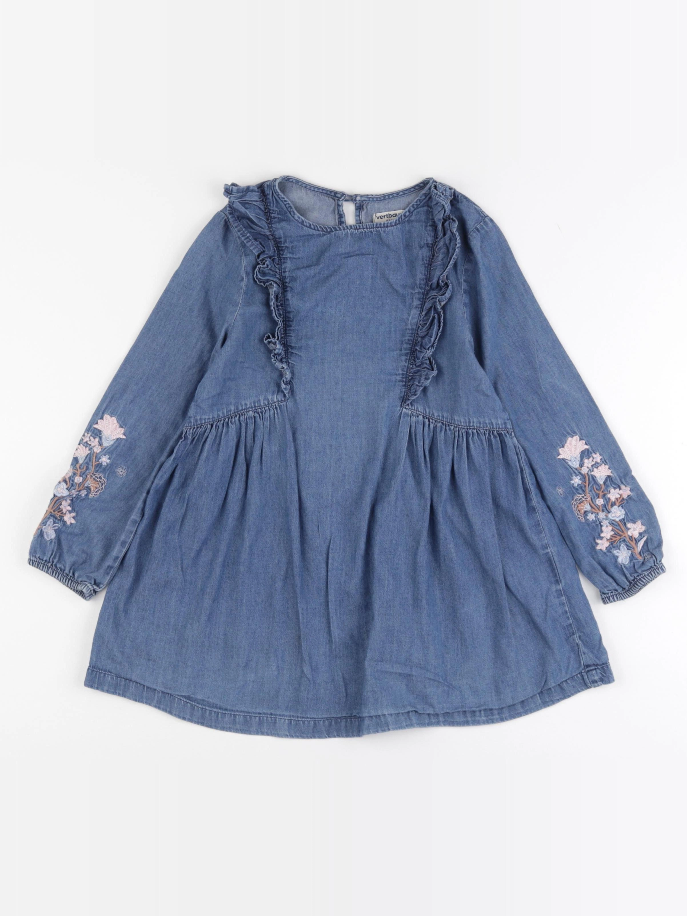Vertbaudet - robe bleu - 5 ans