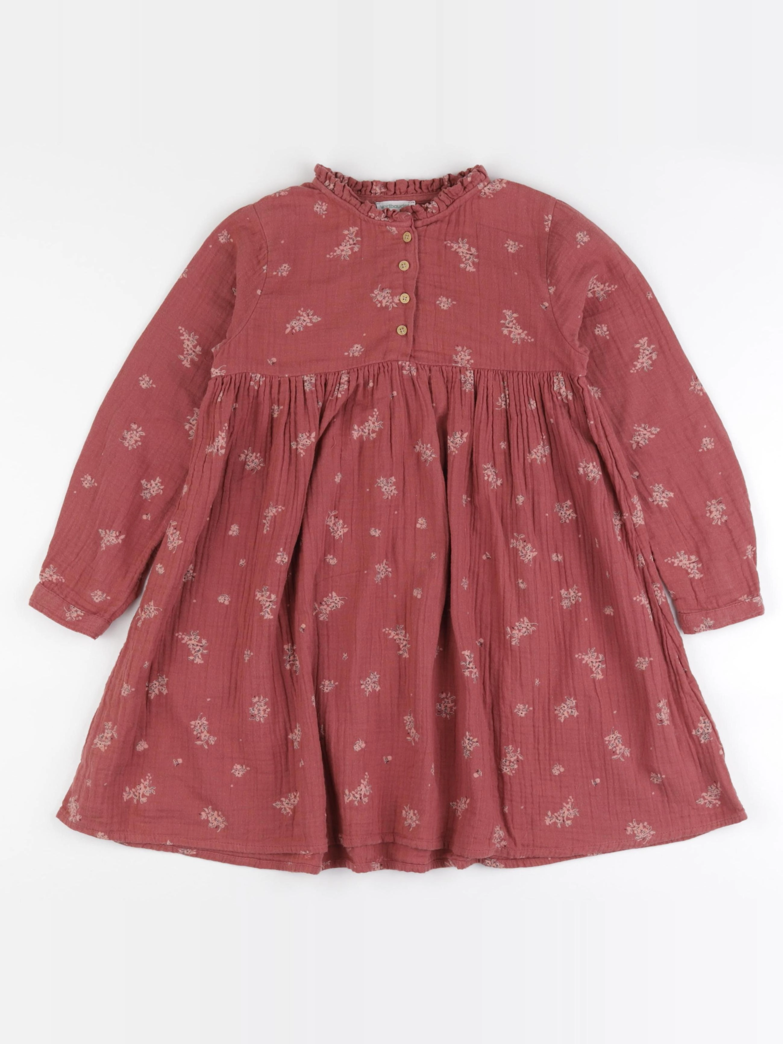 Vertbaudet - robe rose - 7 ans