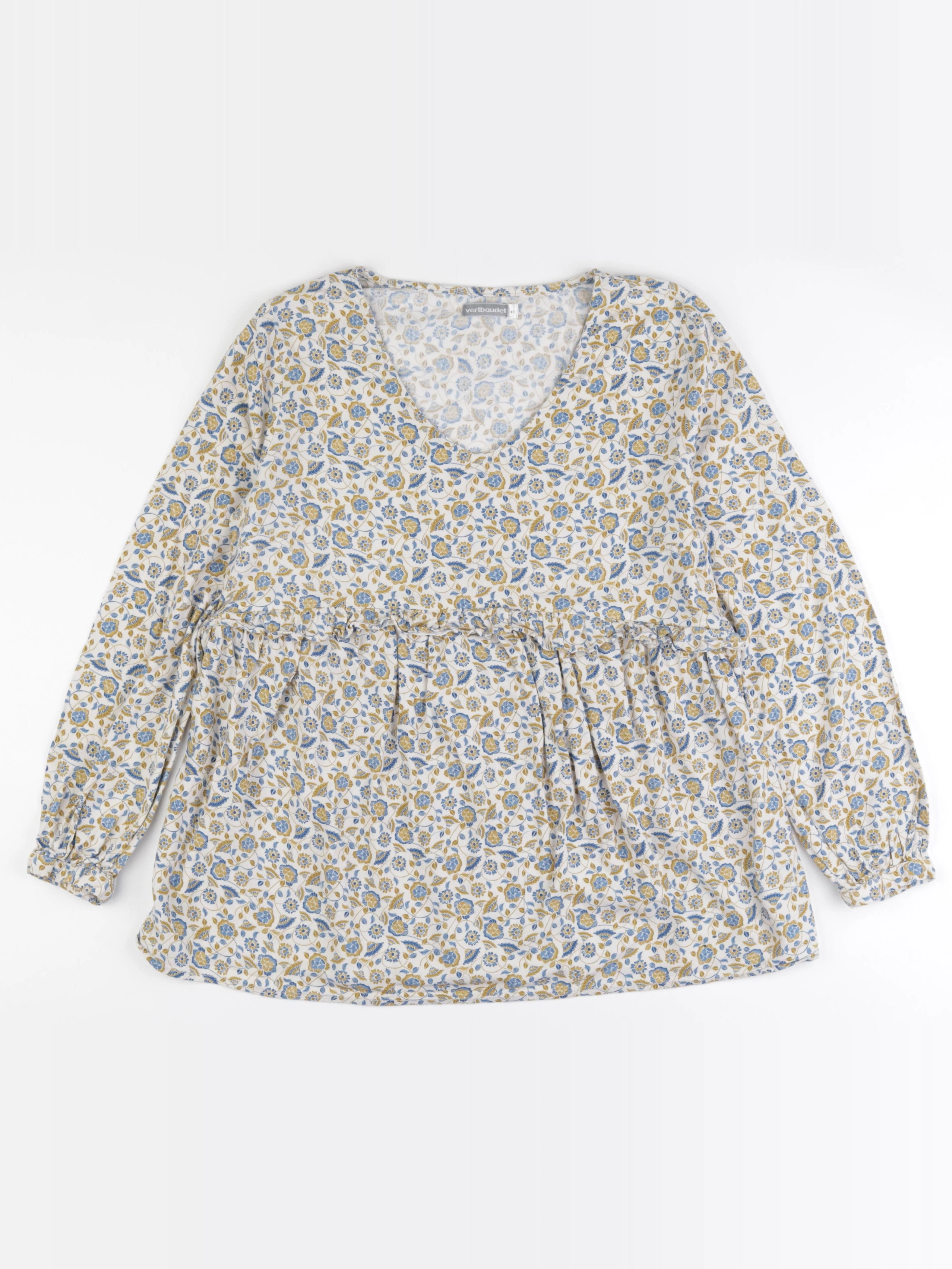 Vertbaudet - blouse grossesse bleu, jaune - 40