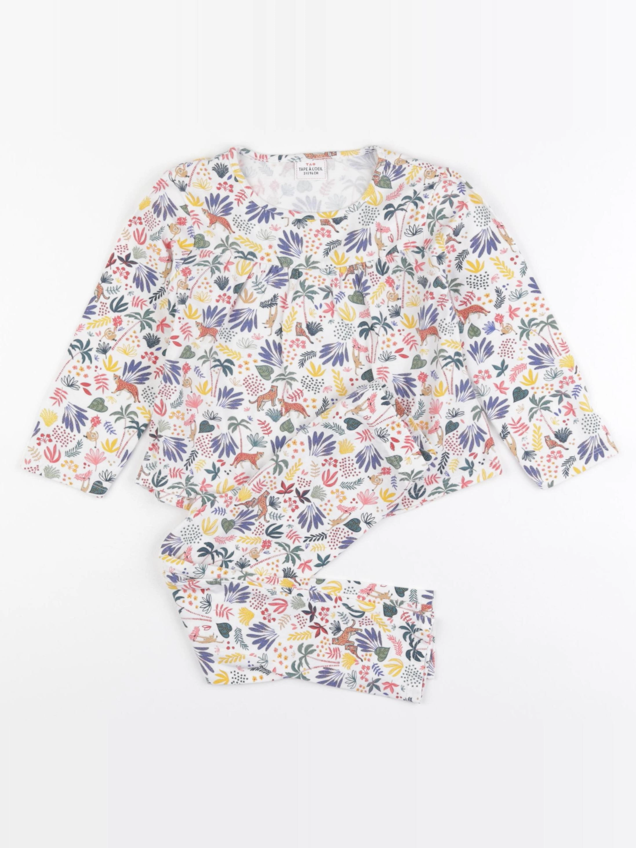 Tape à l'oeil - pyjama coton multicolore - 3 ans