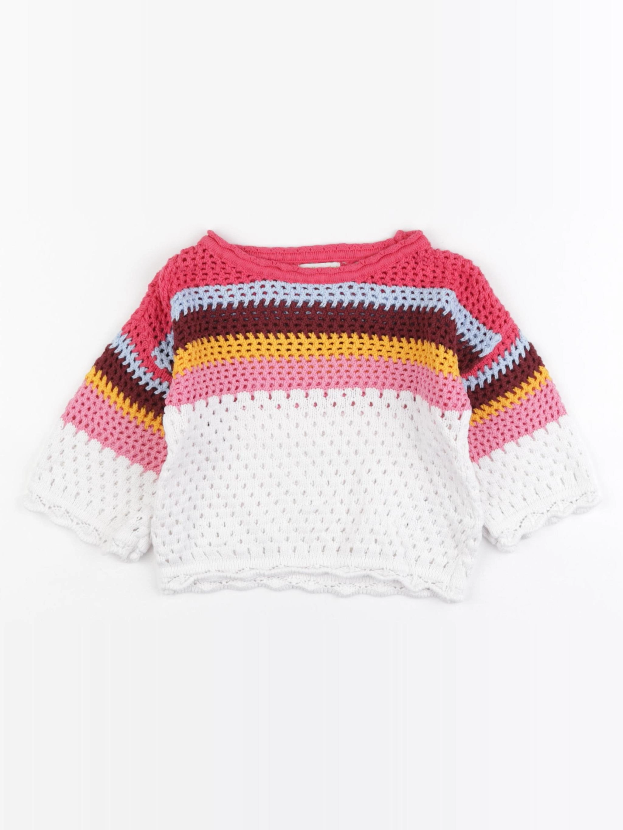 Vertbaudet - pull multicolore - 2 ans