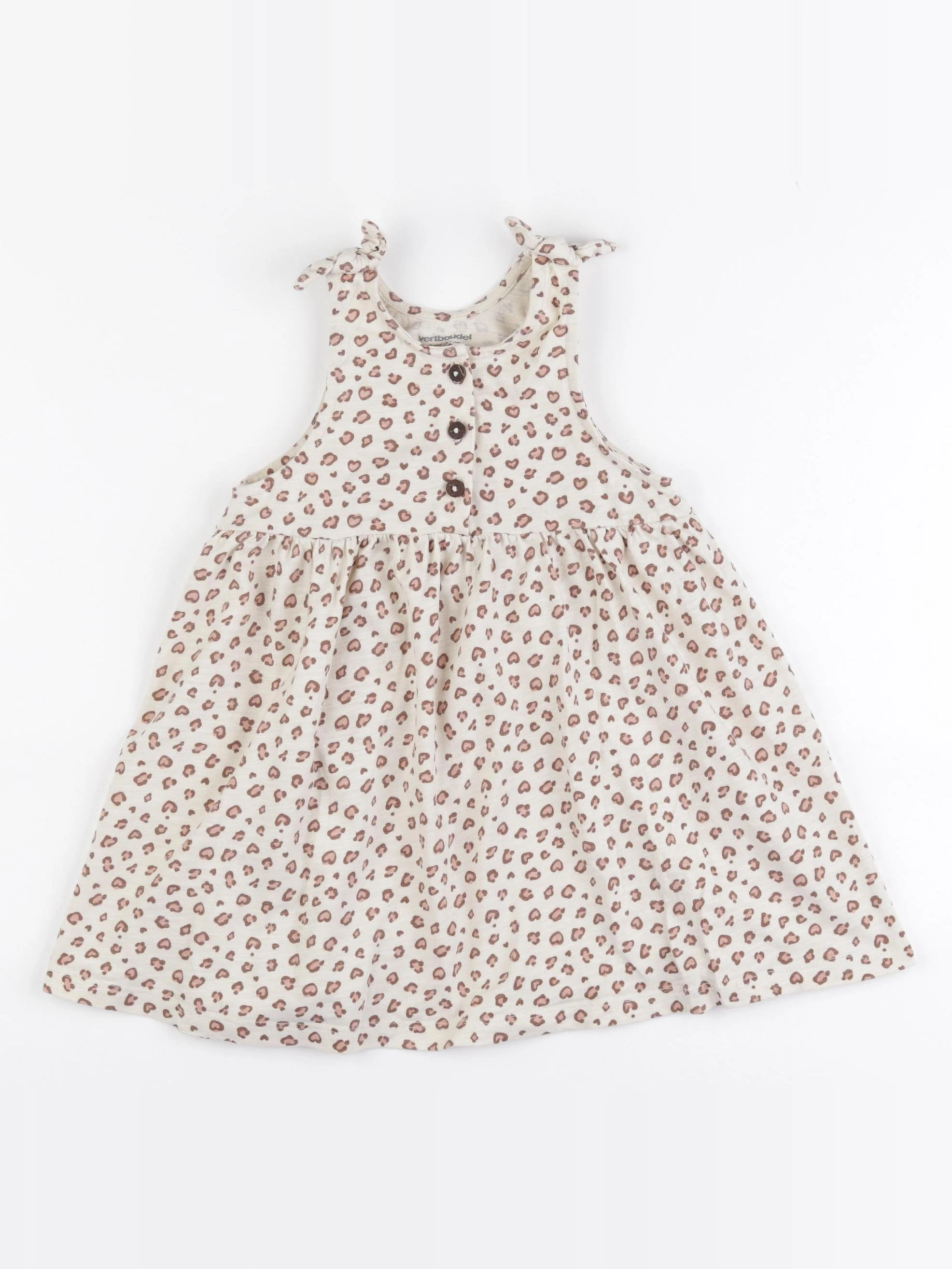 Vertbaudet - robe beige - 3 ans