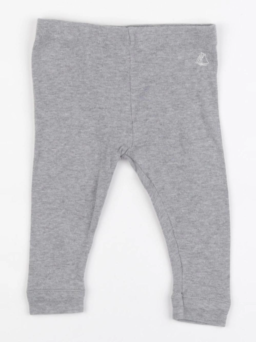 Petit Bateau - legging gris - 6 mois