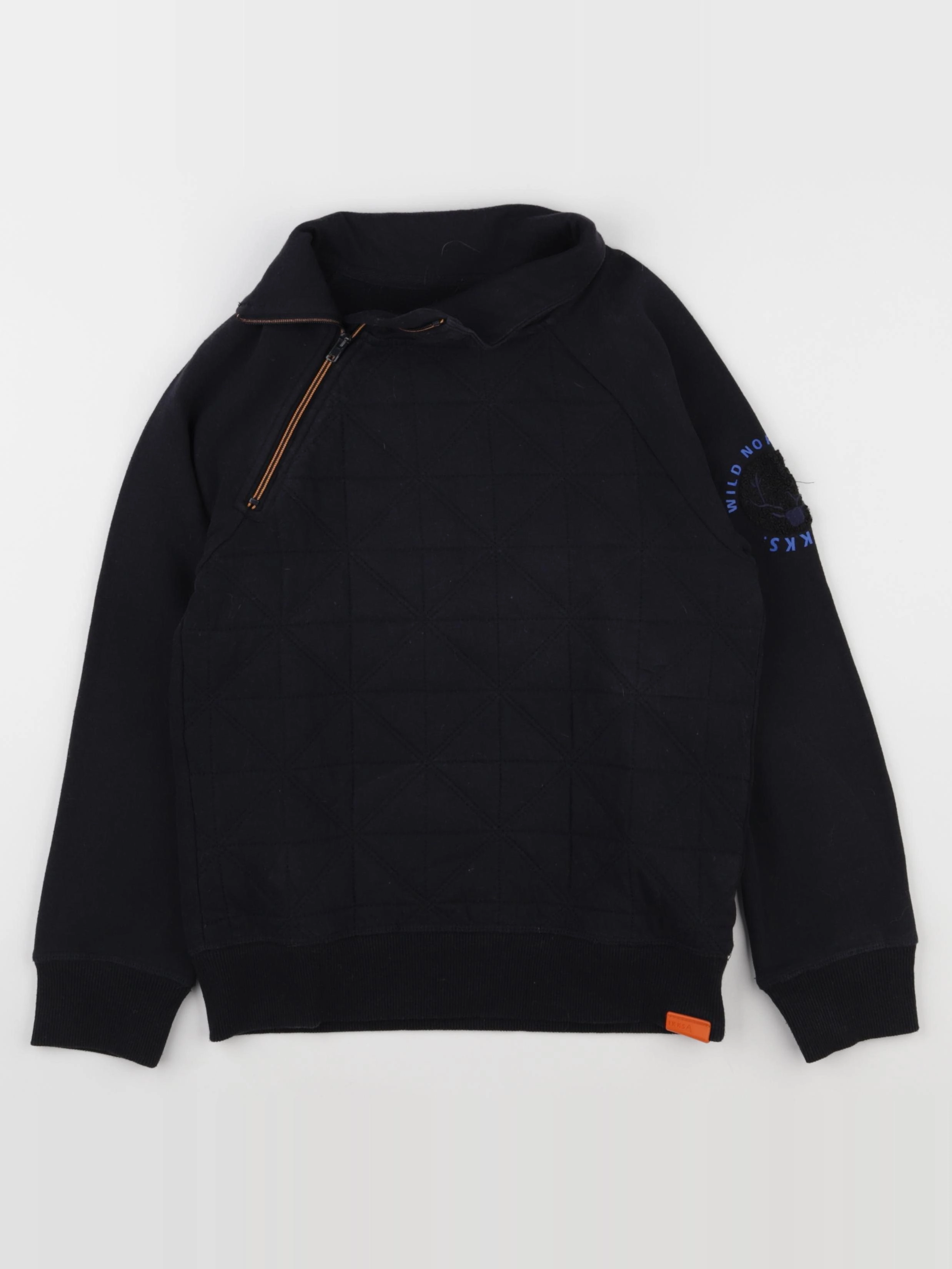 IKKS - sweat noir - 8 ans