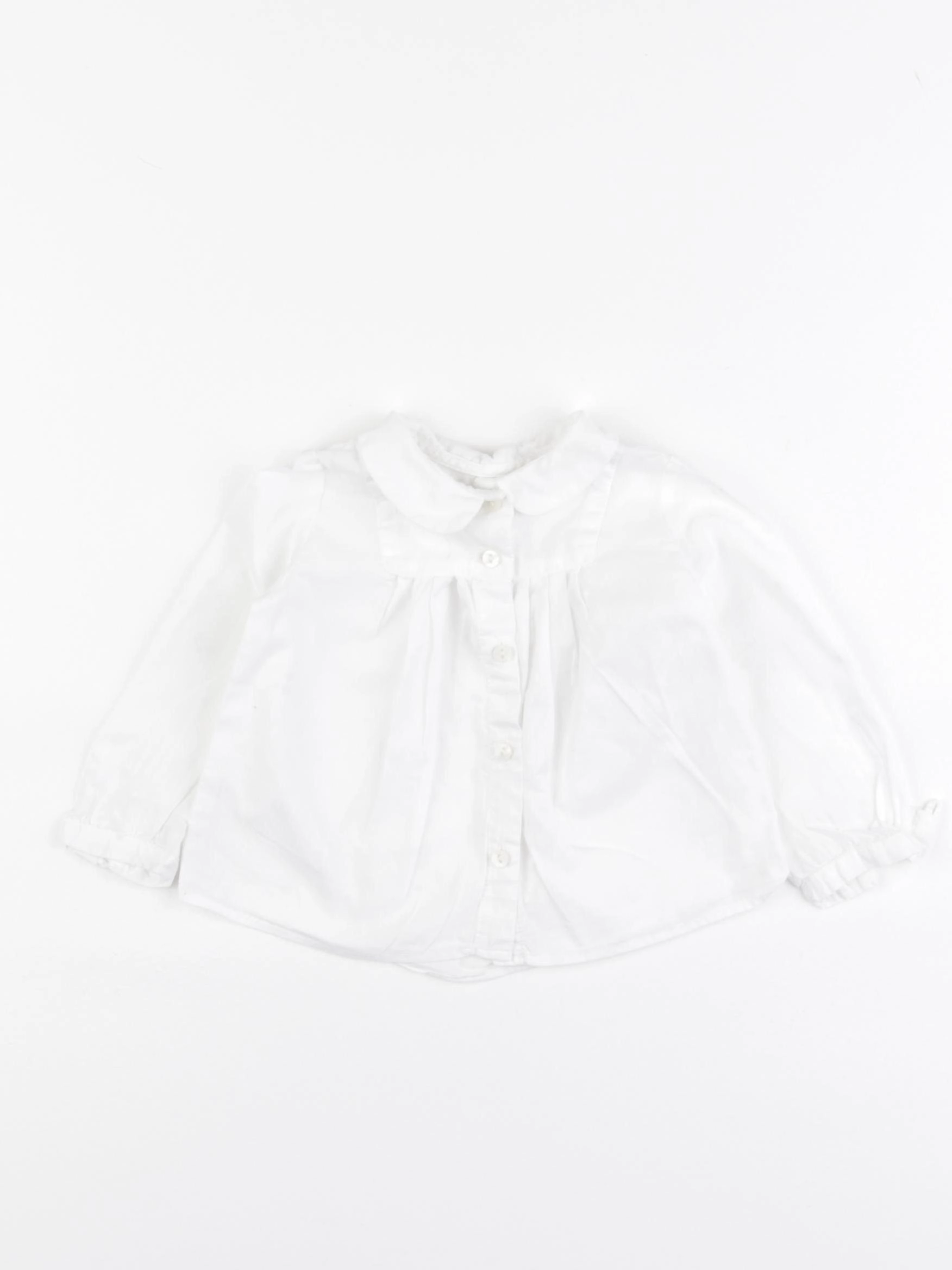 Zara - blouse blanc - 3/6 mois