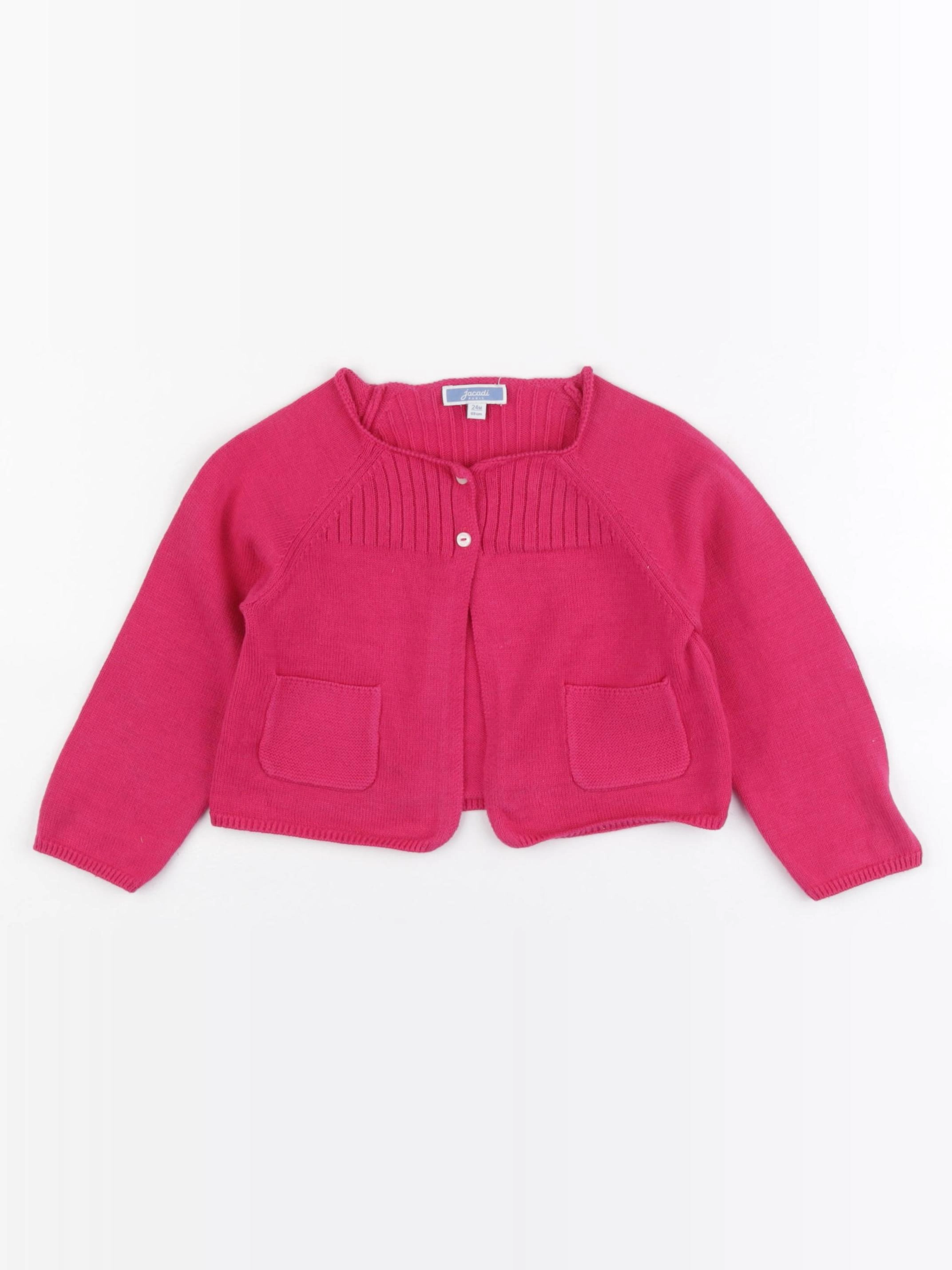 Jacadi - gilet rose - 24 mois