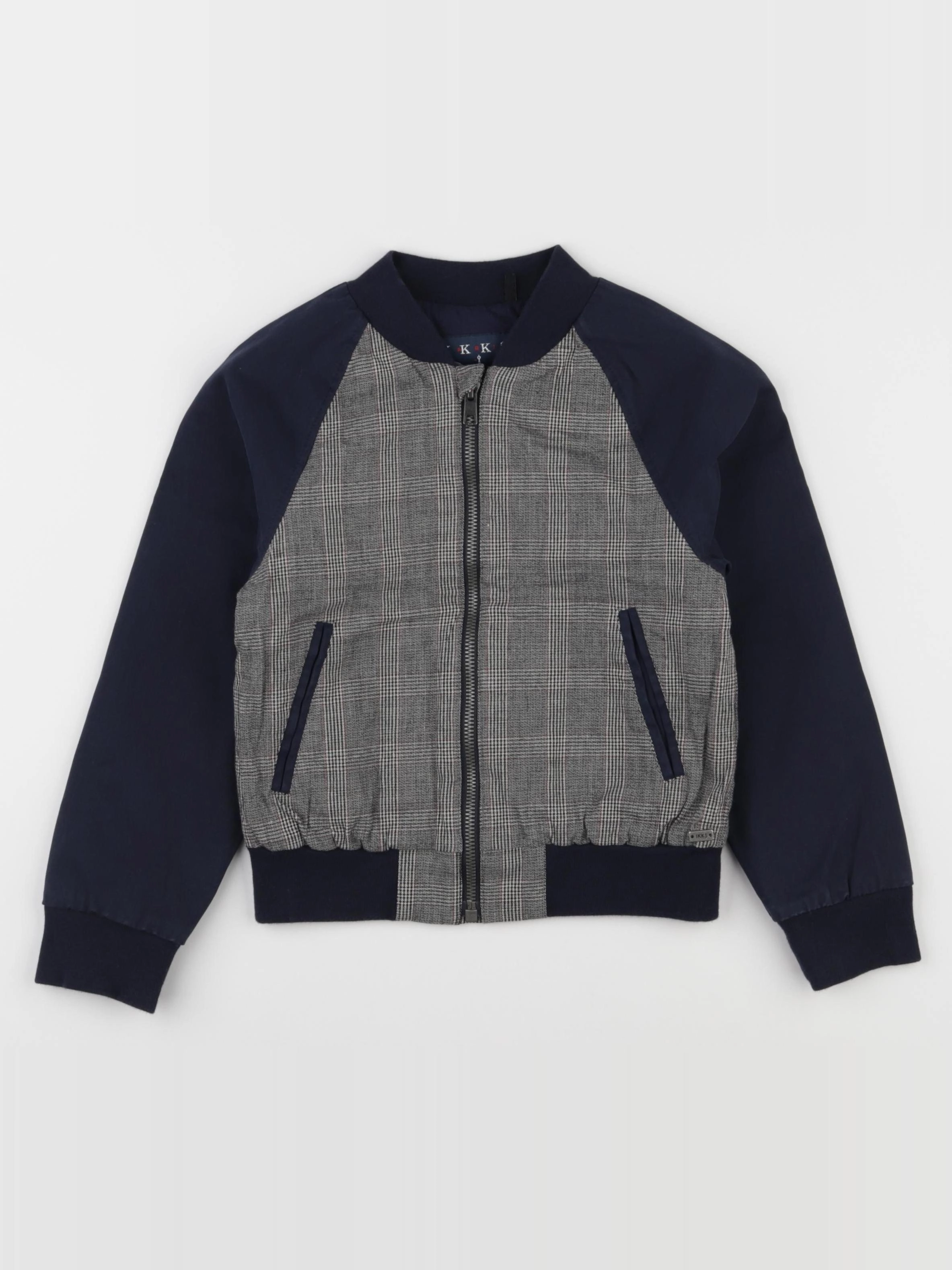 IKKS - veste imprimé au dos bleu, gris - 5 ans