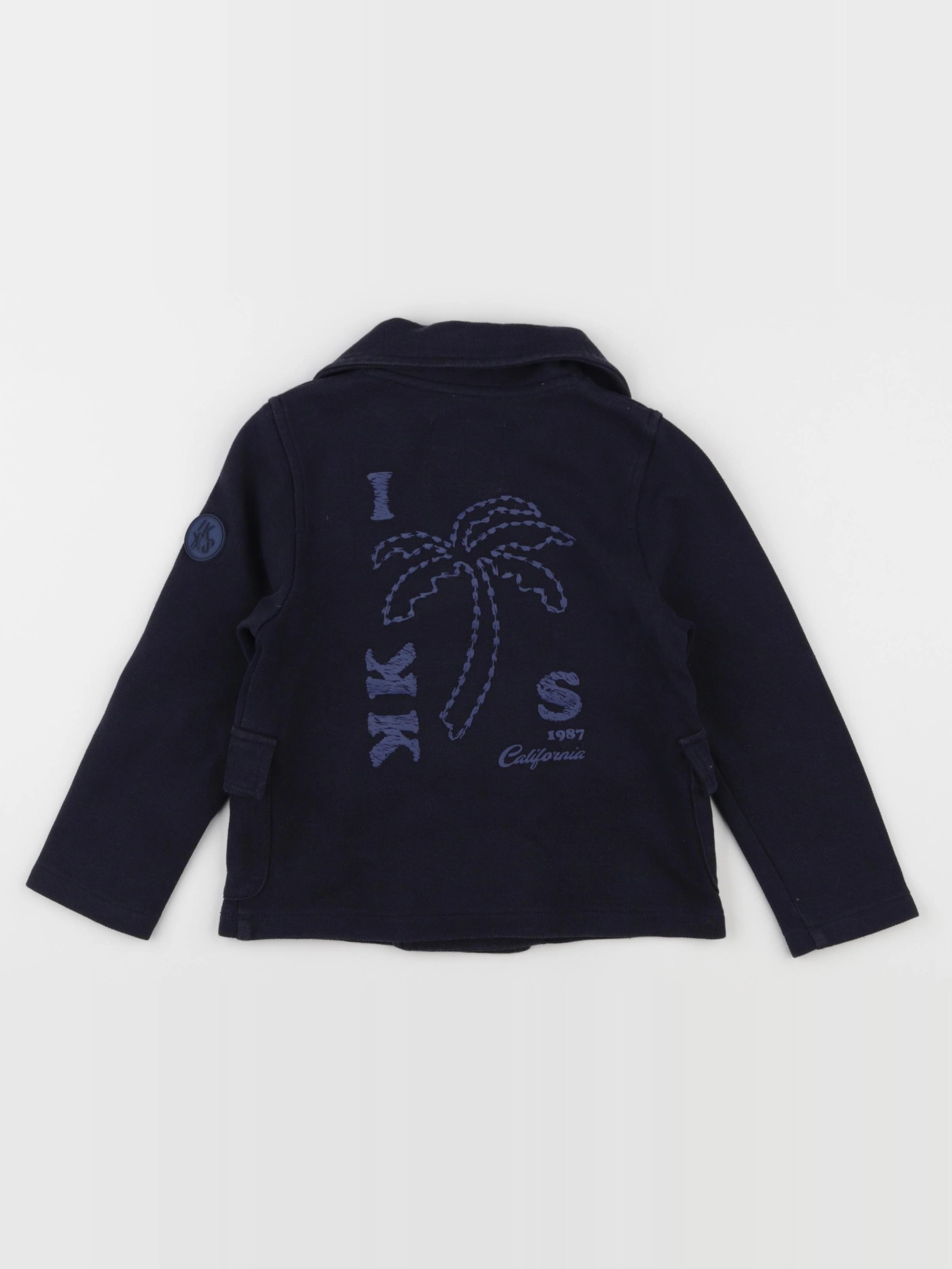 IKKS - veste imprimé au dos bleu - 3 ans
