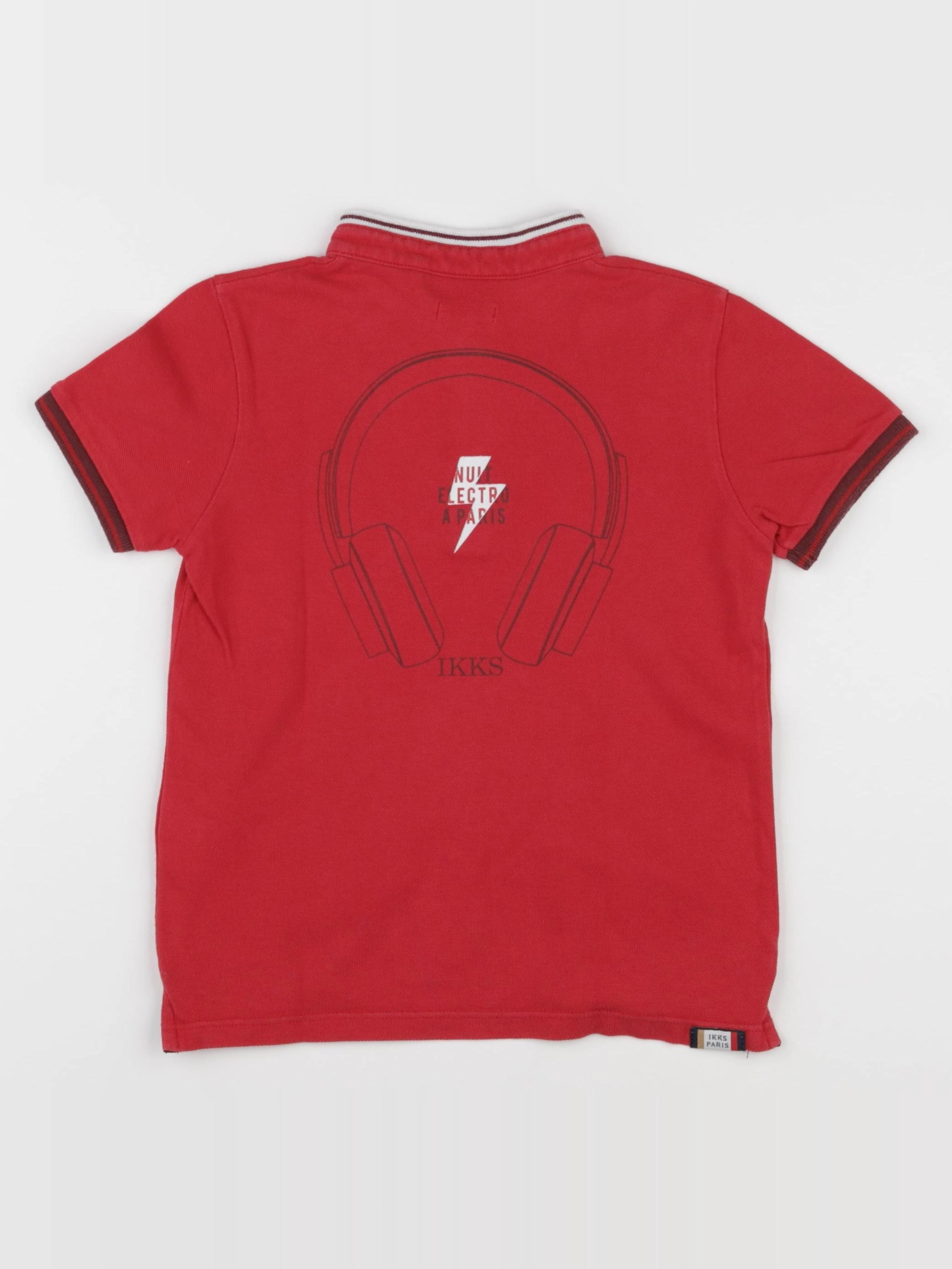 IKKS - polo imprimé au dos rouge - 5 ans