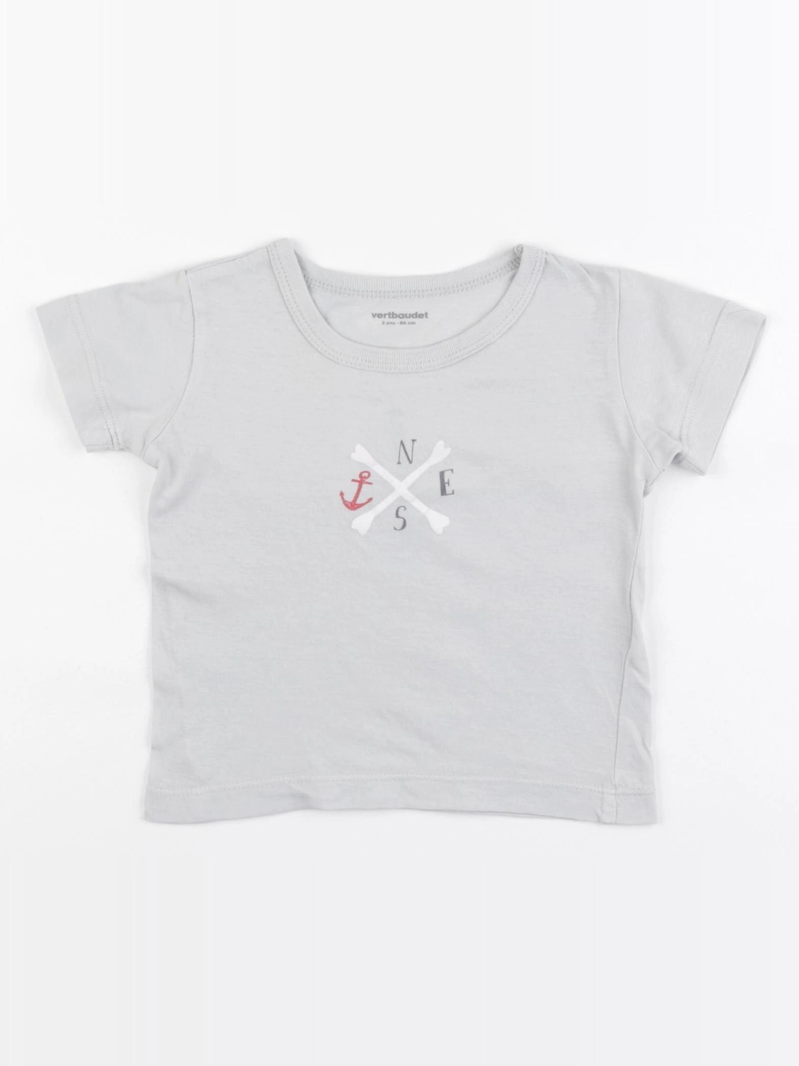 Petit Bateau - maillot de corps bleu - 2 ans