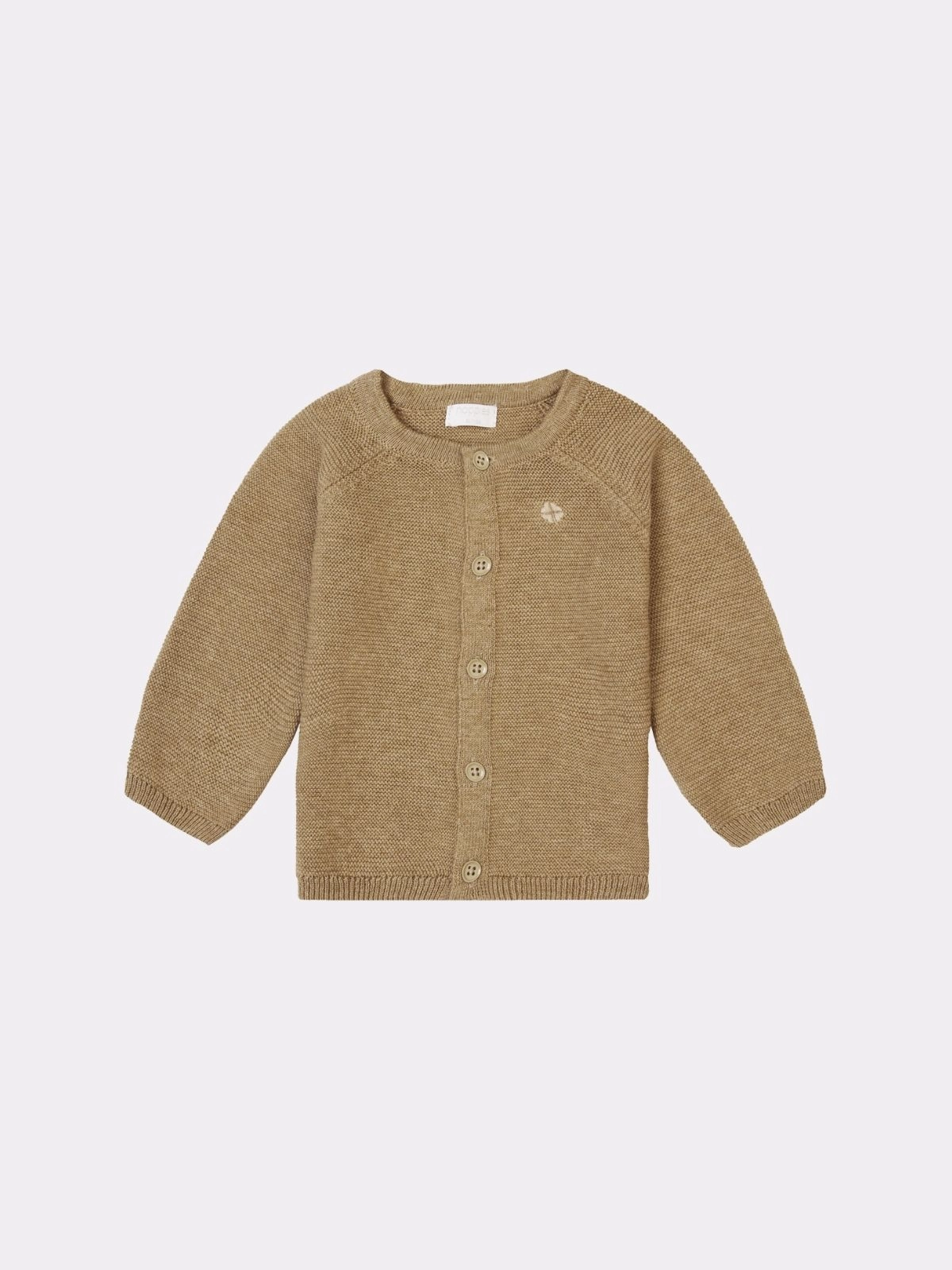 Noppies - gilet tricot NAGA vert, beige - 6 mois