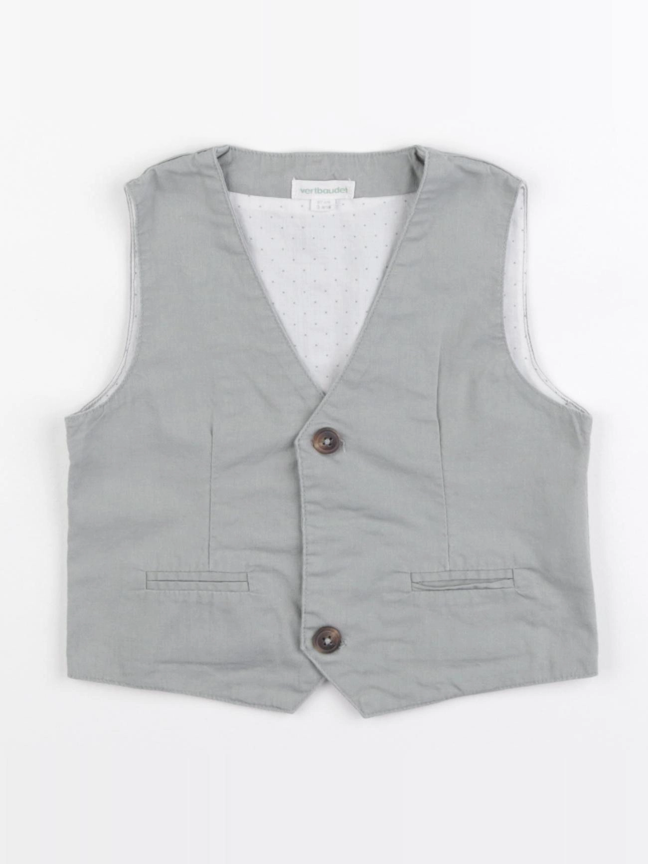 Vertbaudet - gilet vert - 3 ans