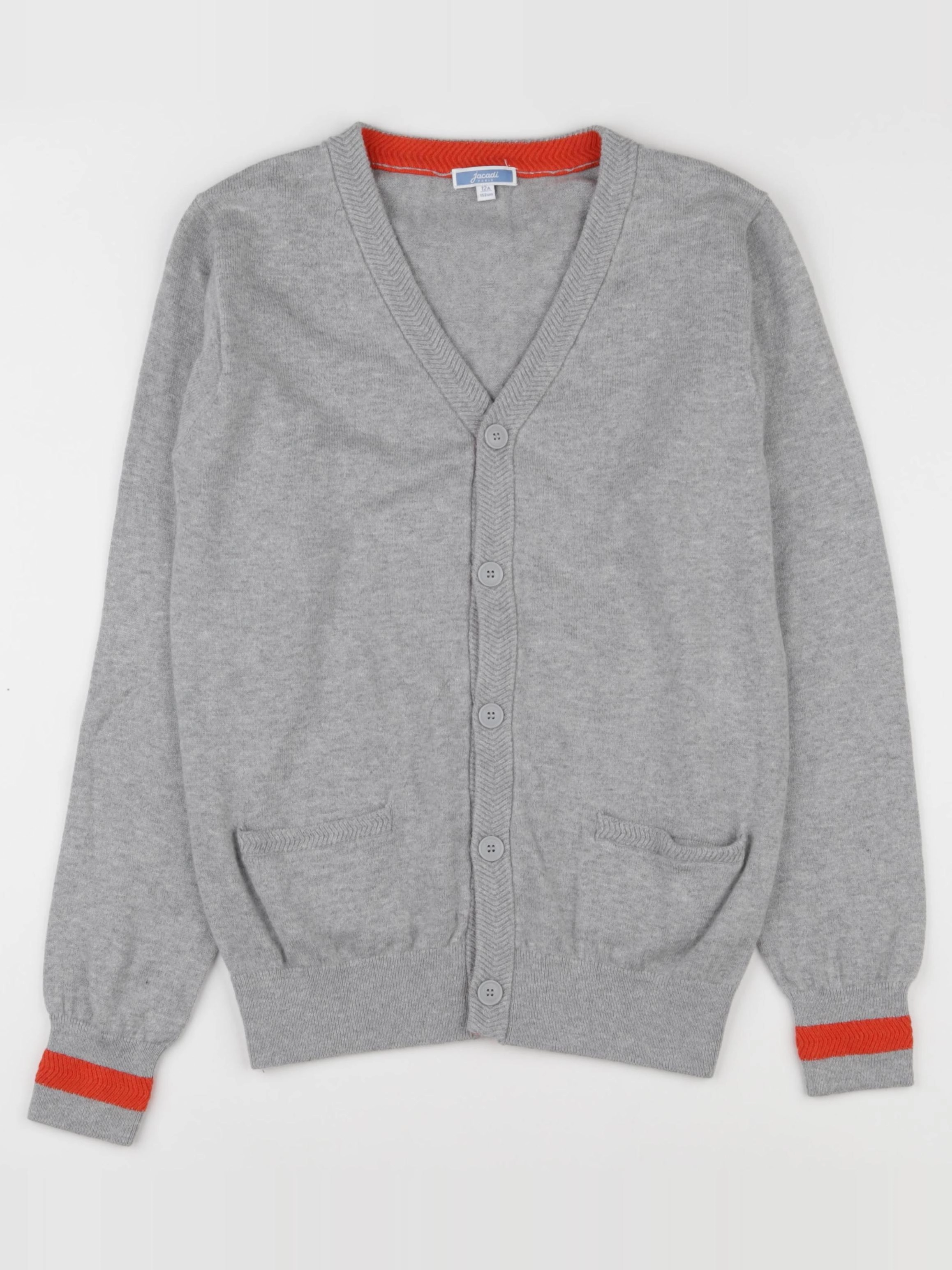 Jacadi - gilet gris - 12 ans