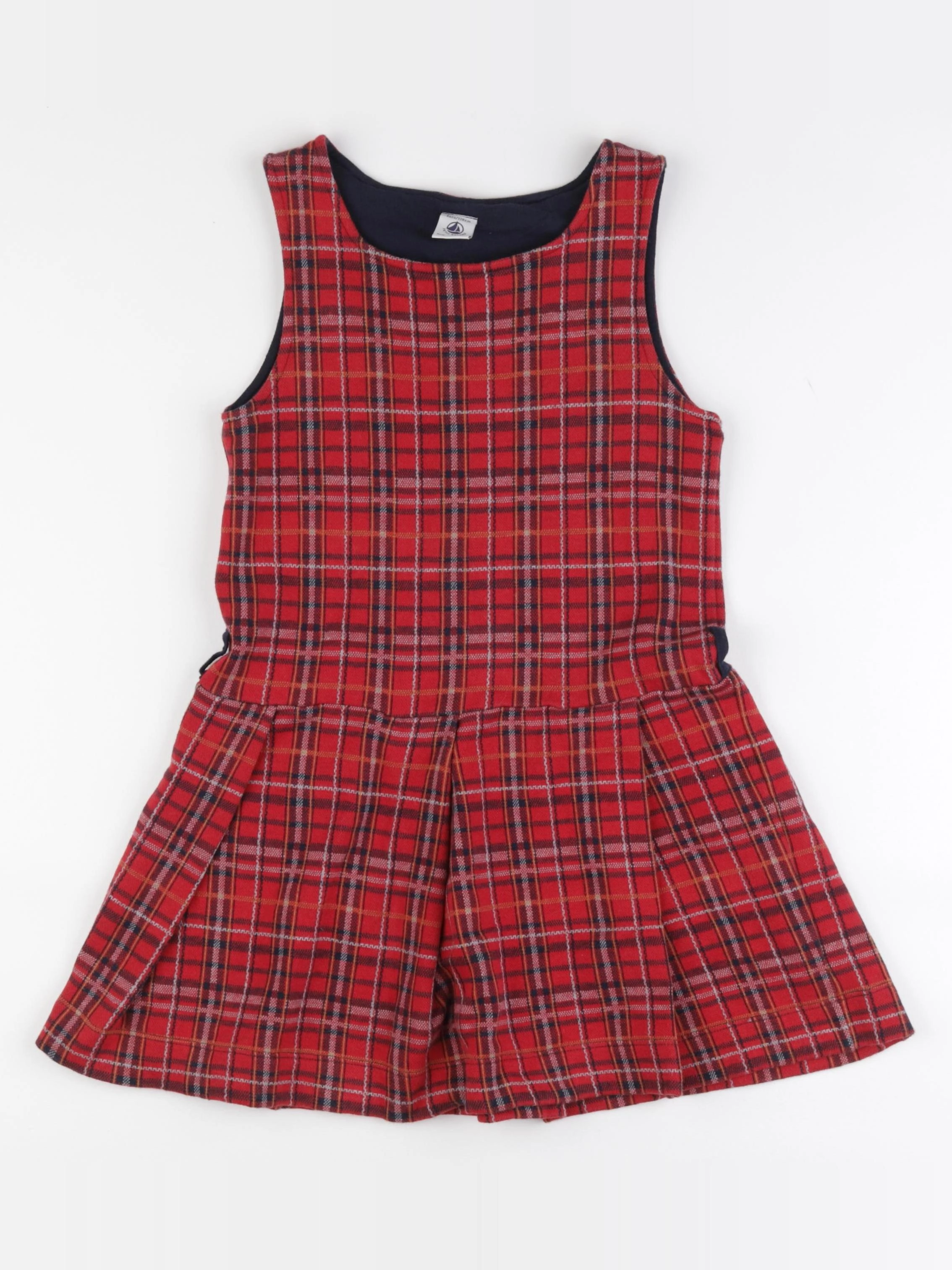 Petit Bateau - robe rouge - 8 ans