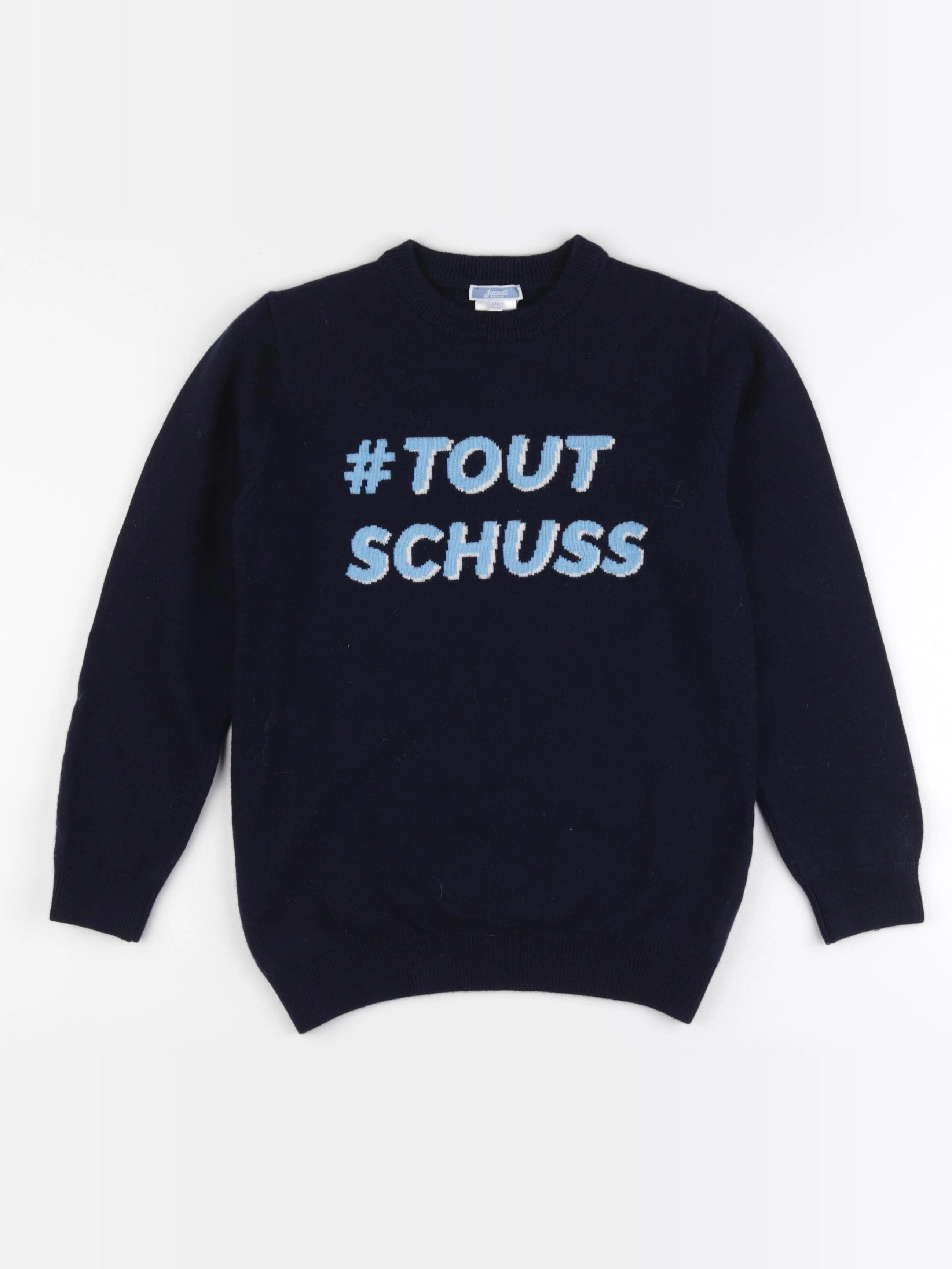 Jacadi - pull bleu - 12 ans
