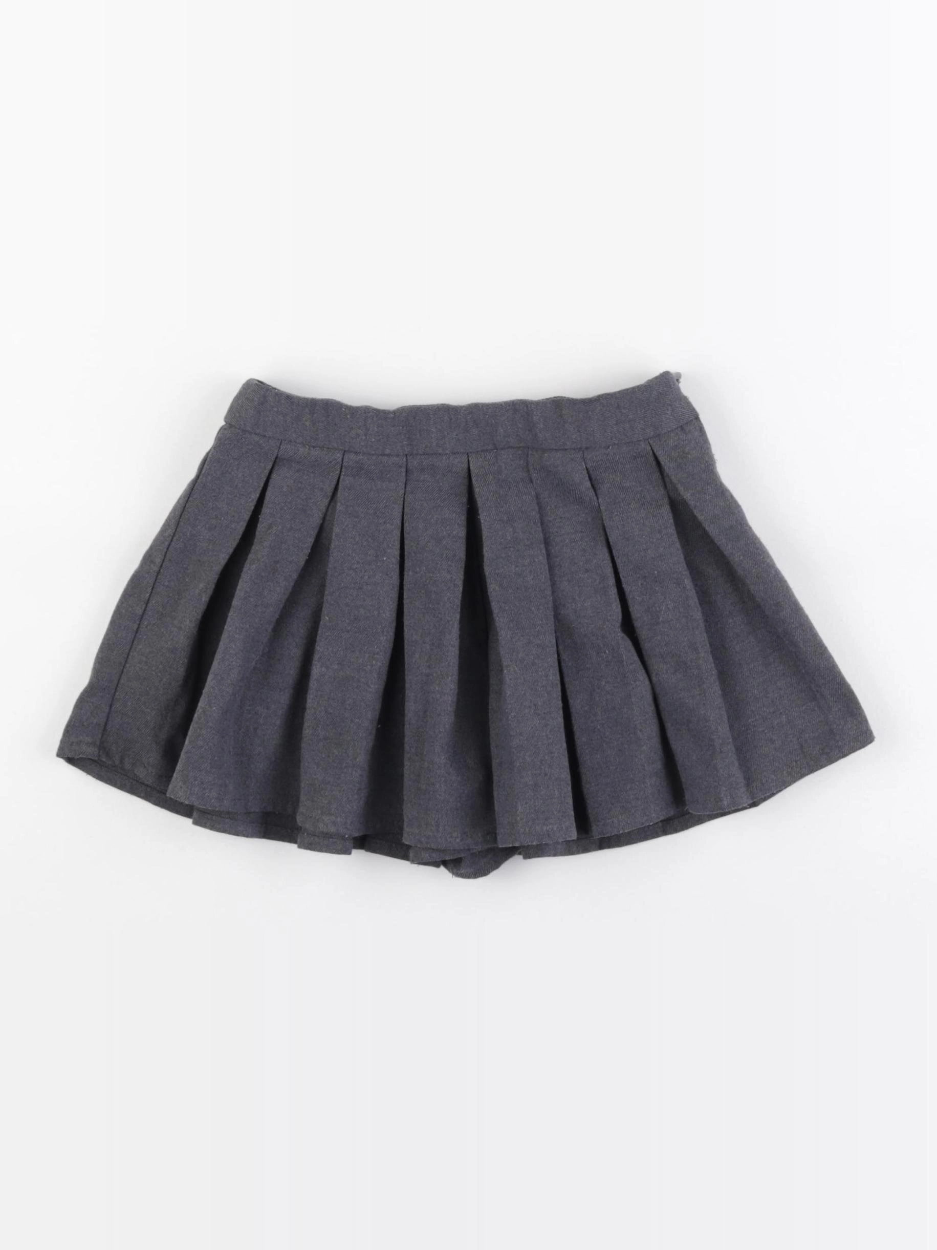 Okaidi - jupe short gris - 4 ans