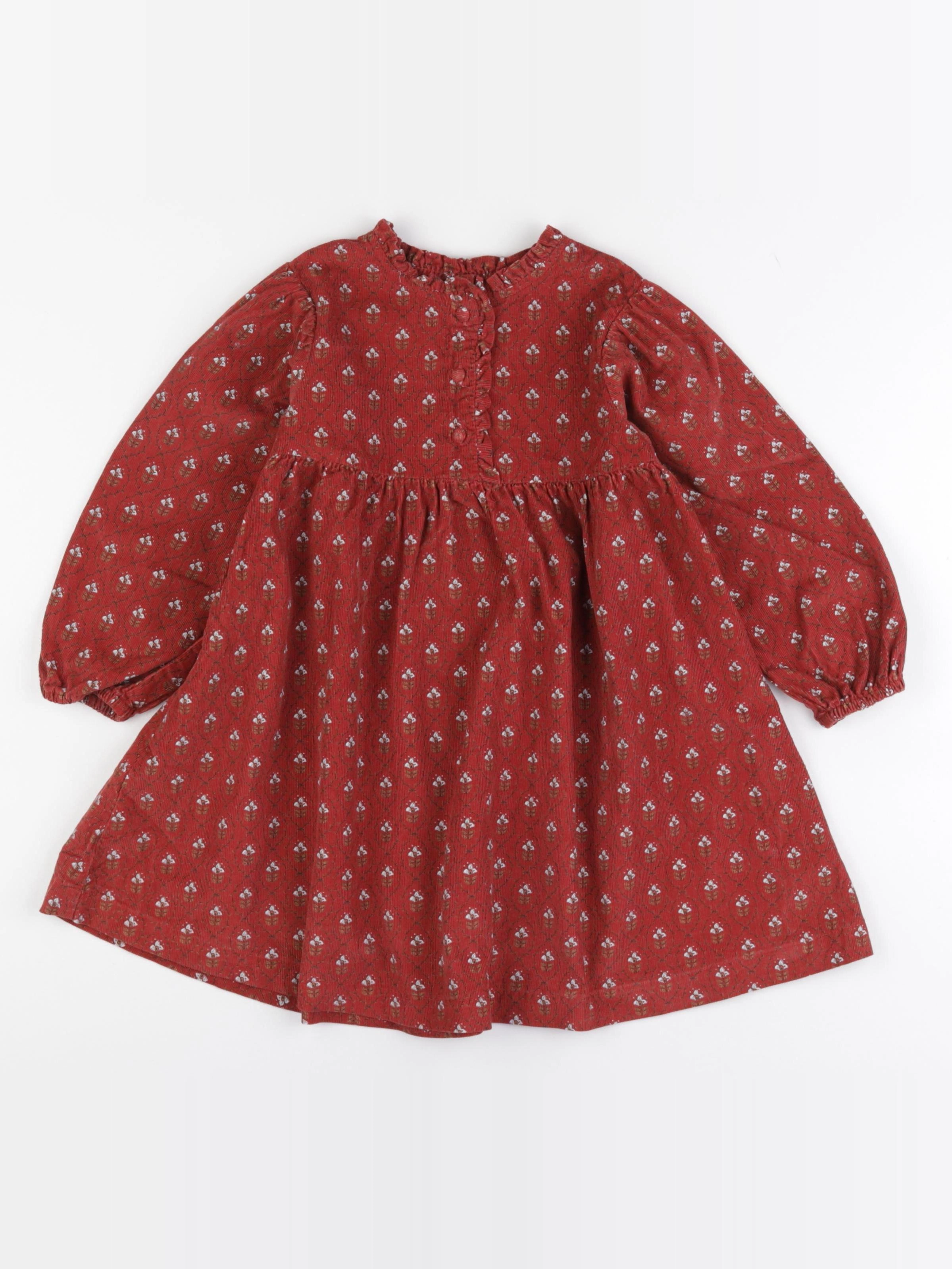 Vertbaudet - robe marron - 4 ans