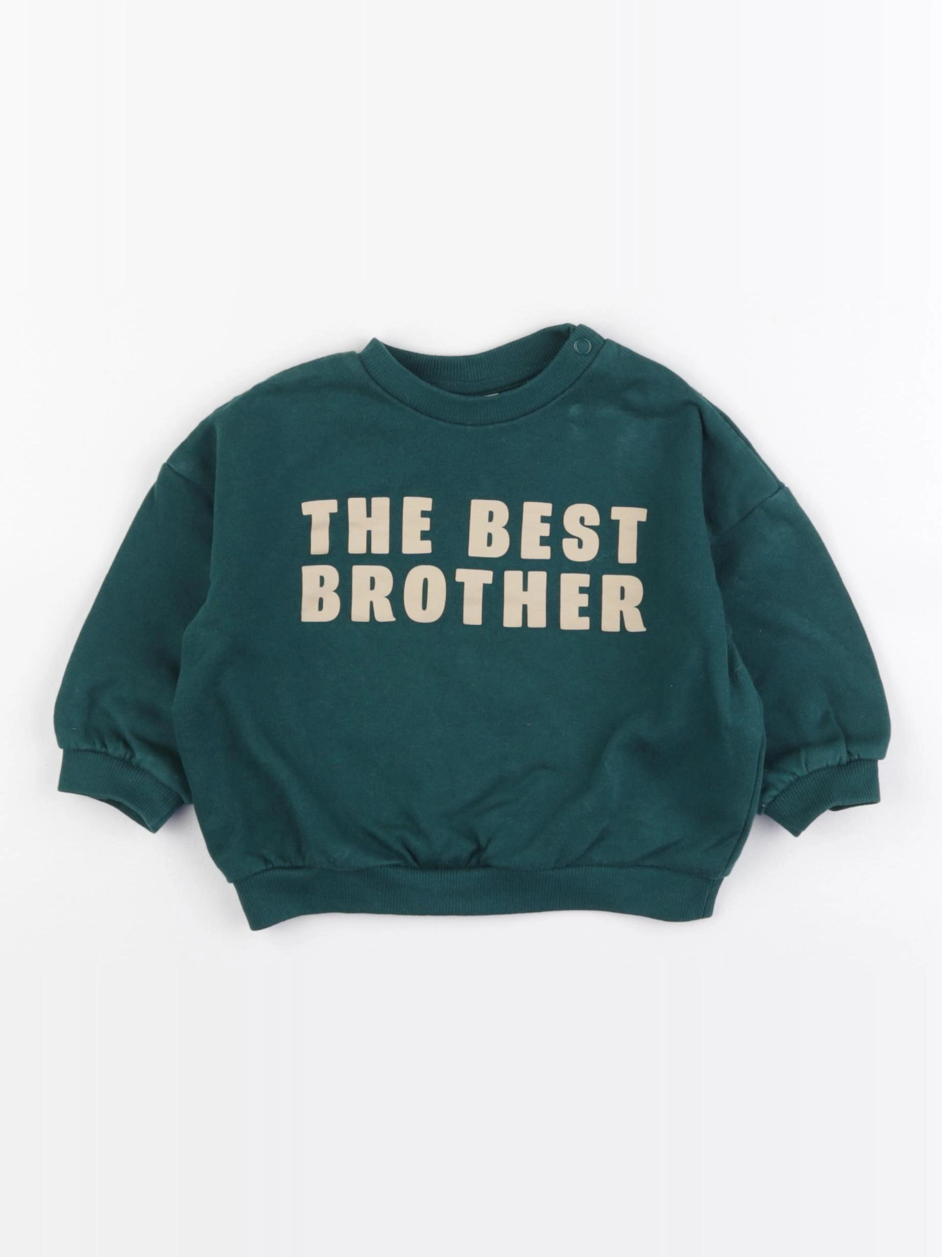 H&M - sweat vert - 6/9 mois