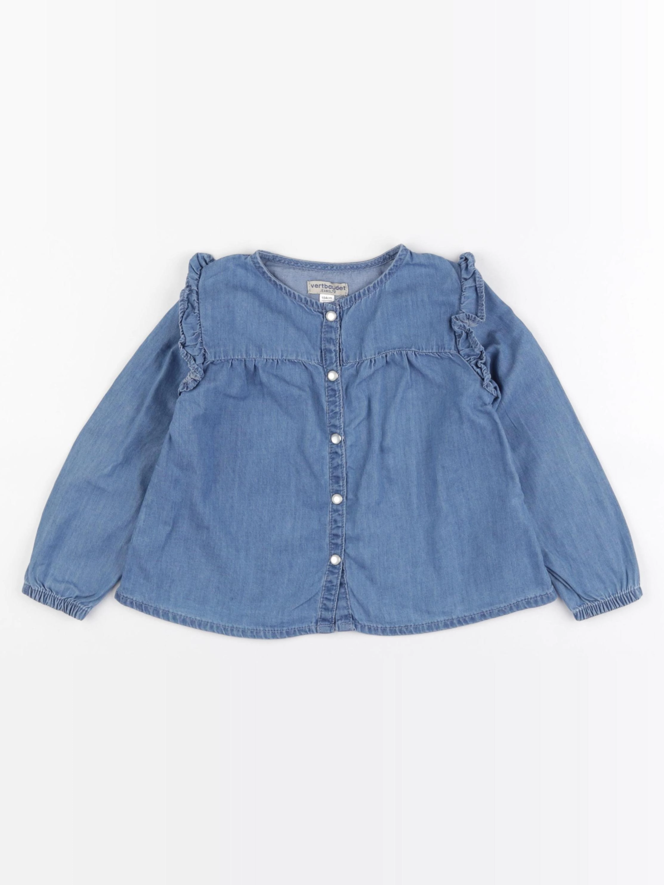 Vertbaudet - blouse bleu - 4 ans