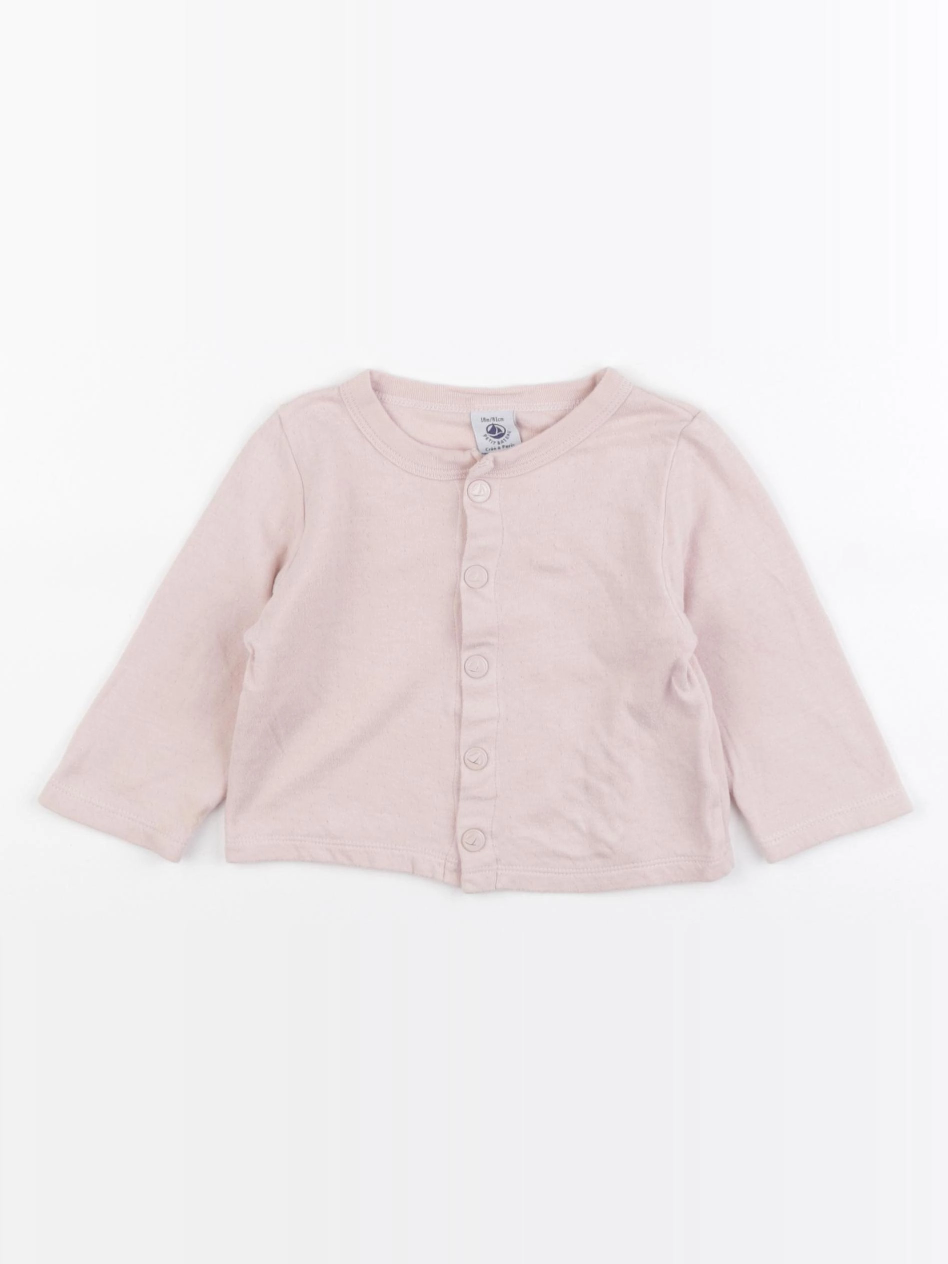 Petit Bateau - tee-shirt rose - 18 mois